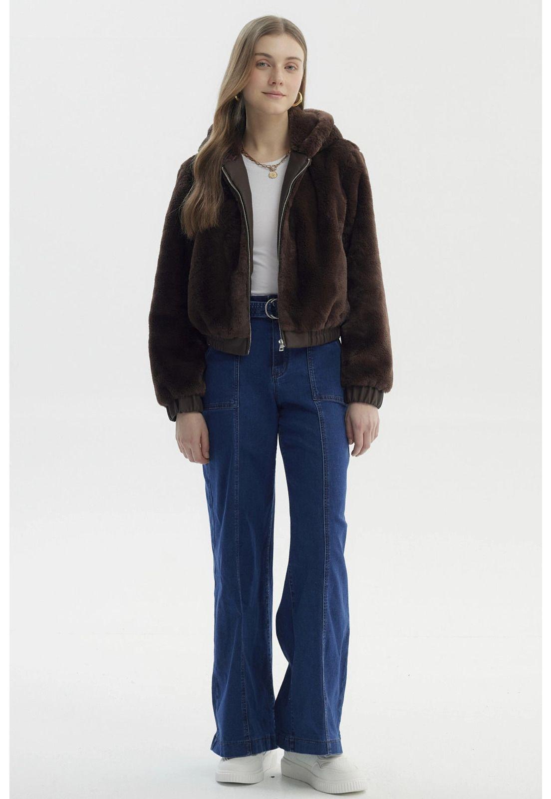 Chaqueta Mujer Juvenil Chocolate-3