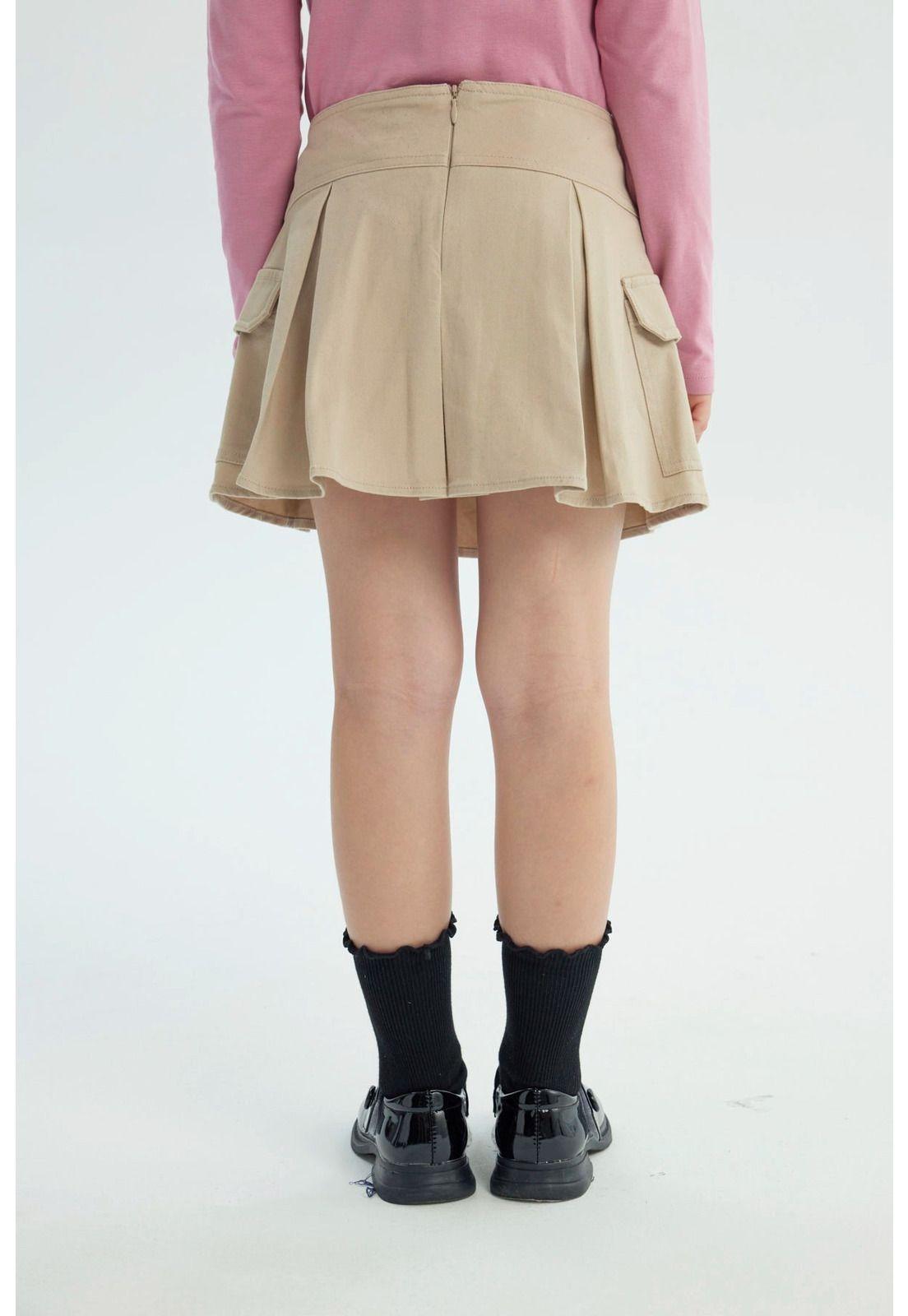 Falda Niña Falda Beige-2