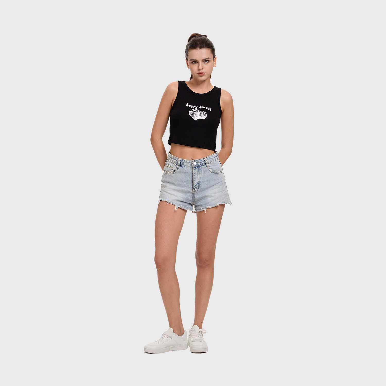 Polera Mujer Bordado Negro Fashion's Park-3