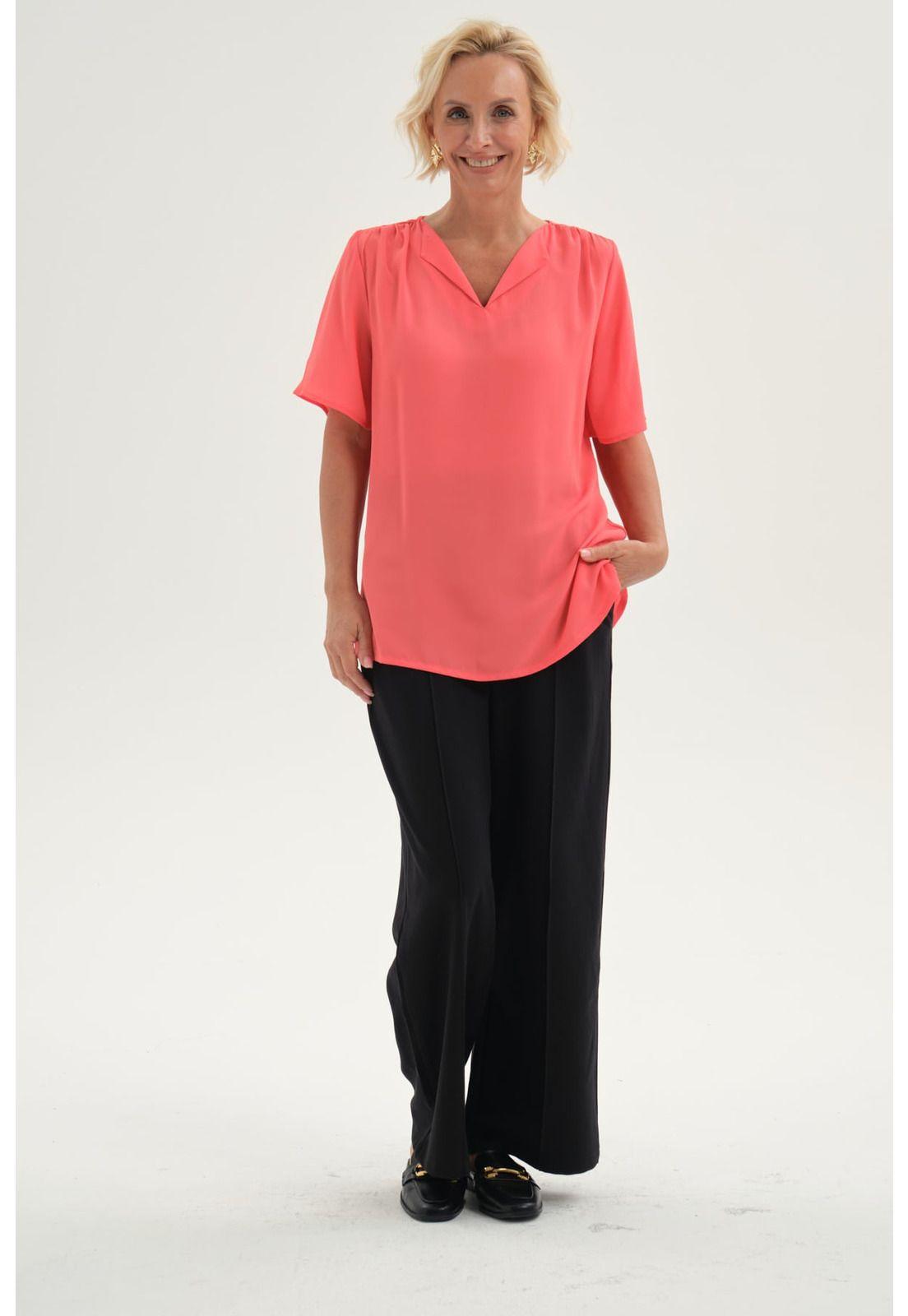 Blusa Mujer Vuelo Aplicación Coral-3