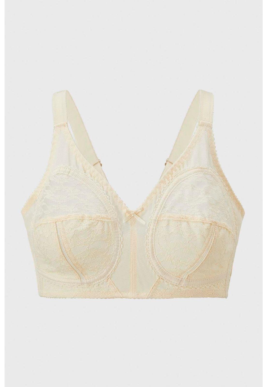 Sostén Mujer Encaje Crudo-0