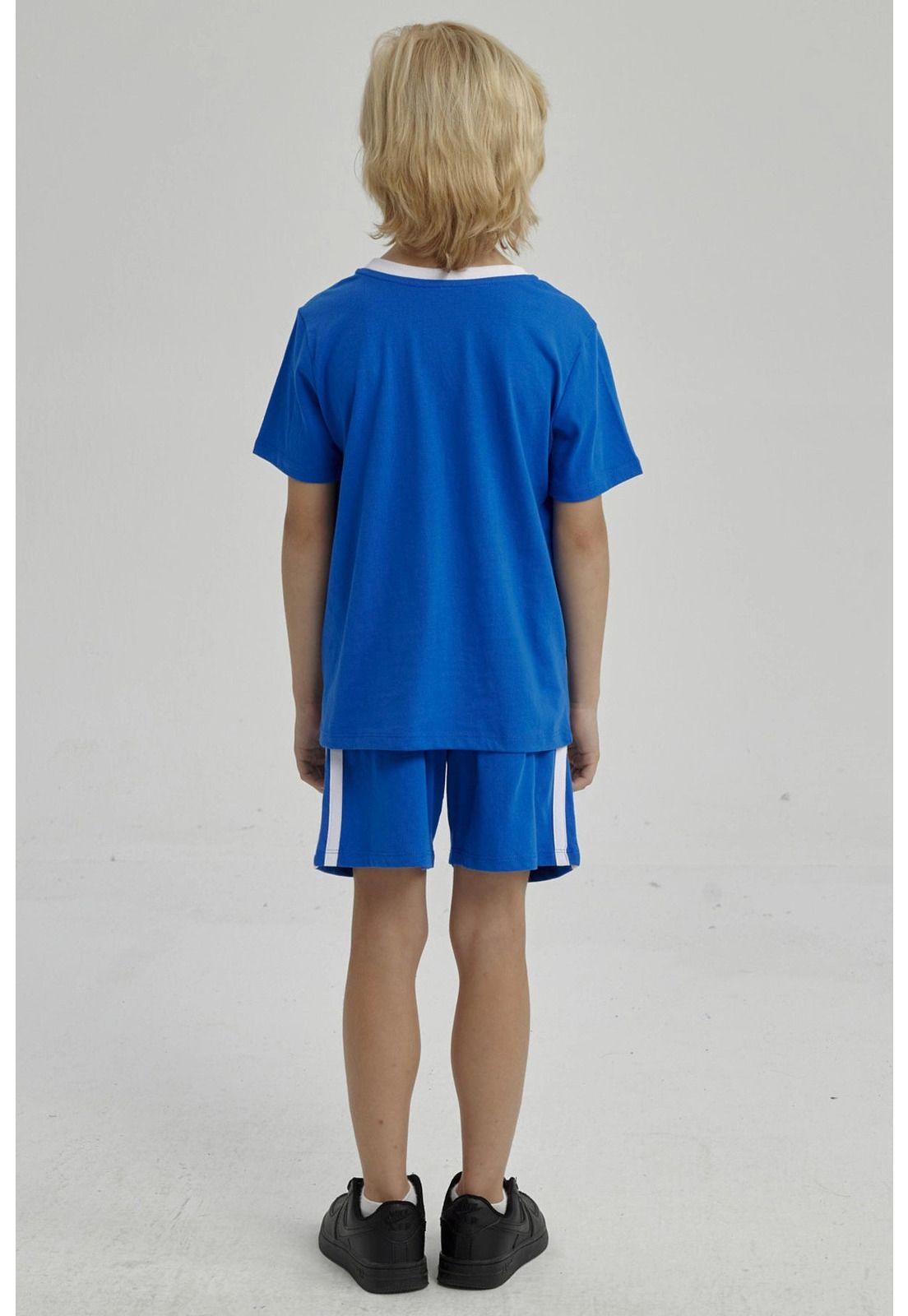 Pijama Niño Print Azul-2