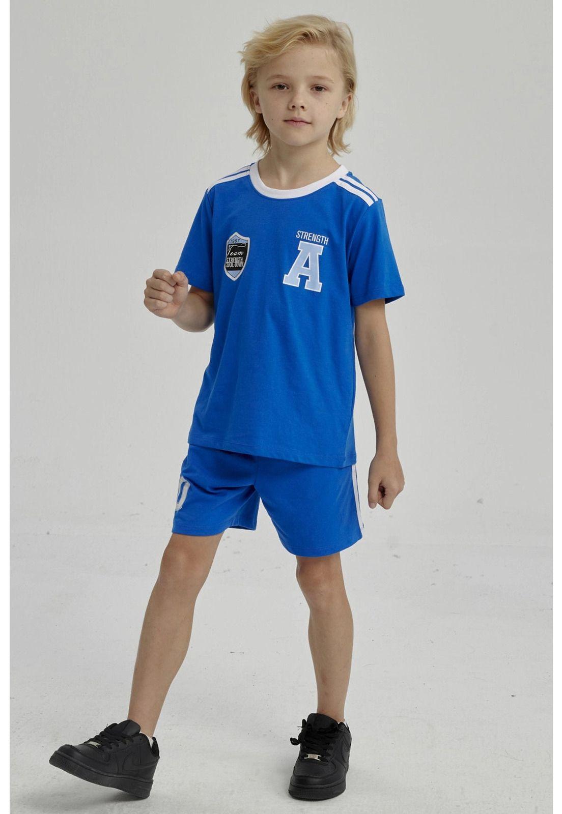 Pijama Niño Print Azul-3