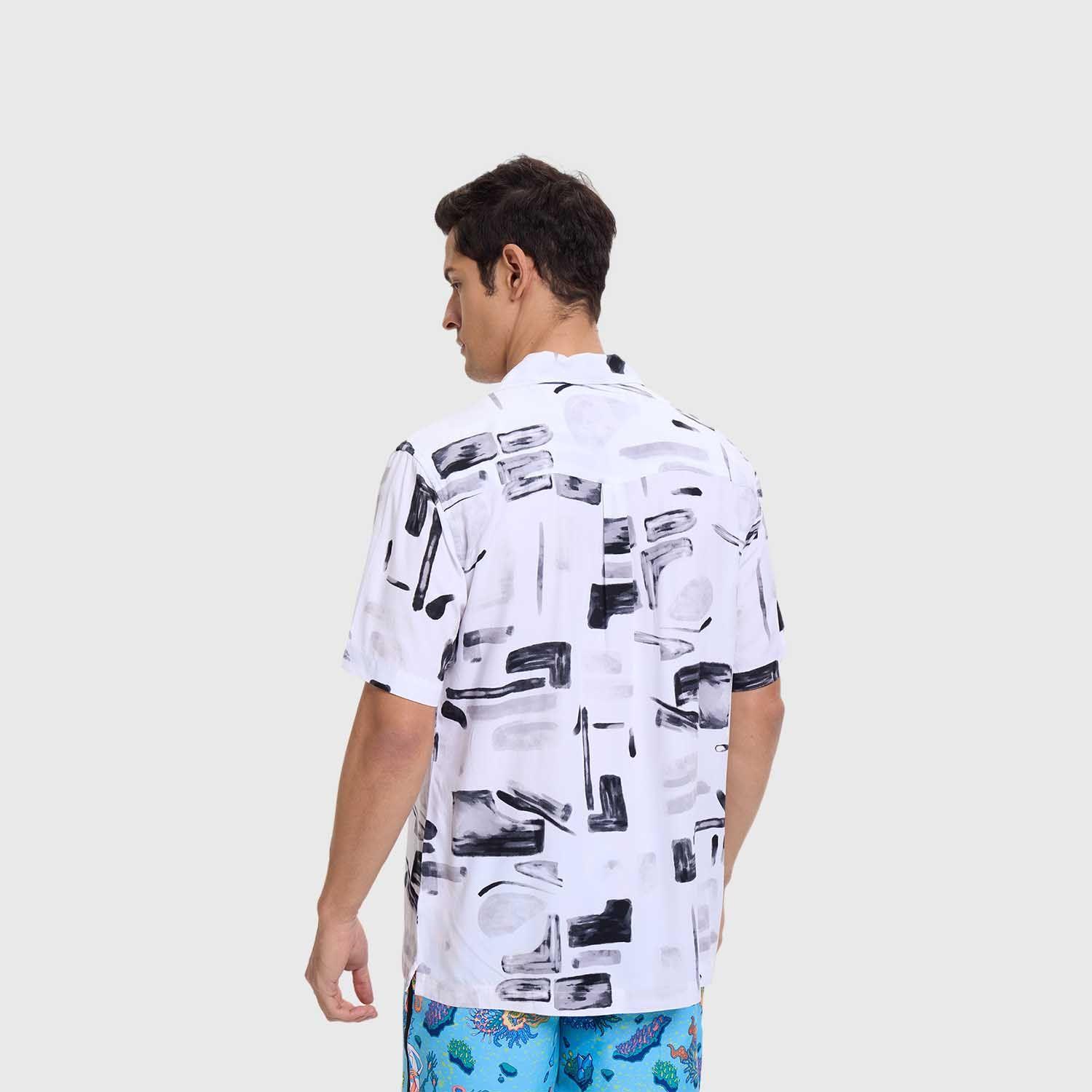 Camisa Hombre Full Rapport Blanco II Fashion's Park-2