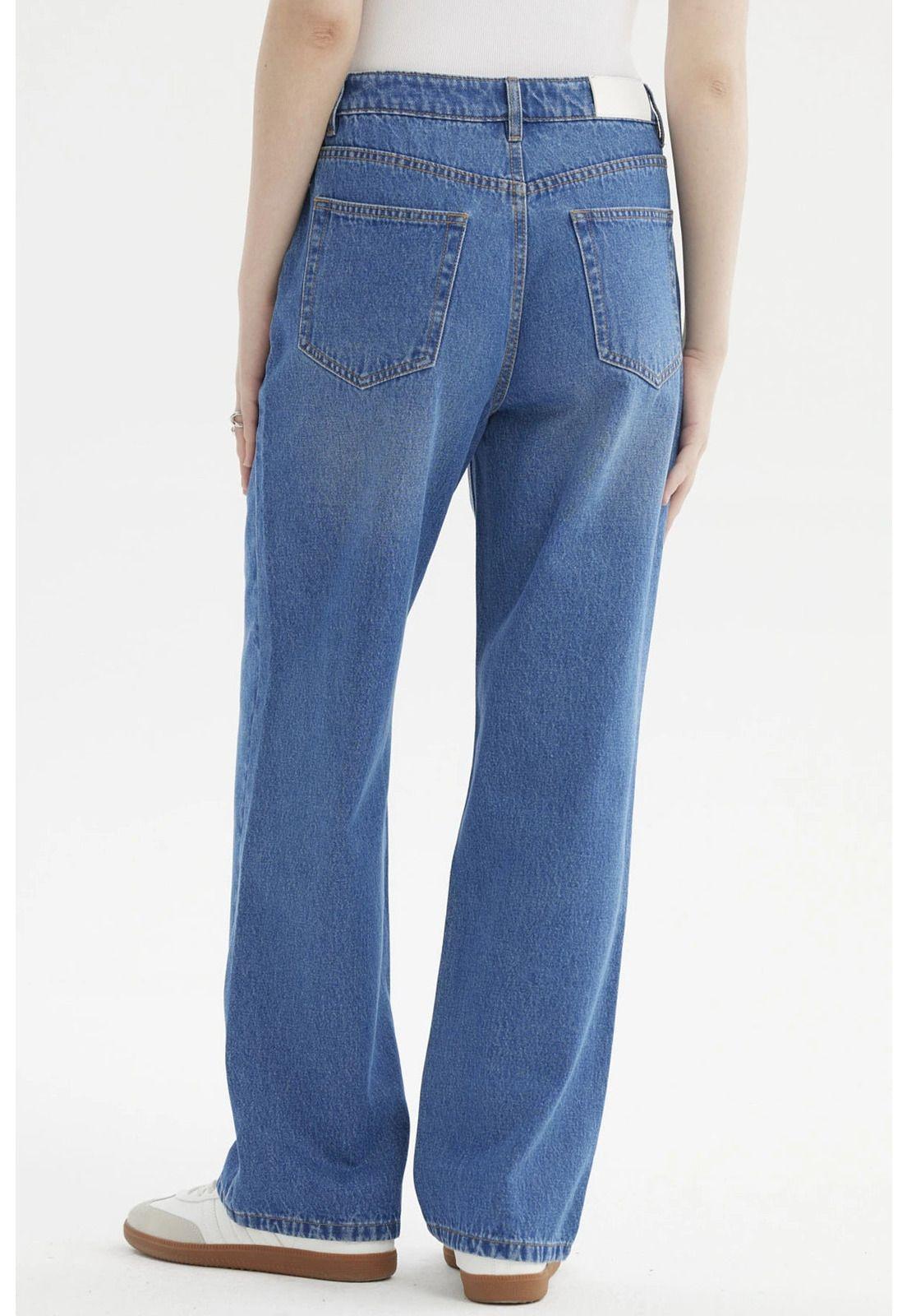 Jeans Mujer Cami Calce Recto Azul - lV-2