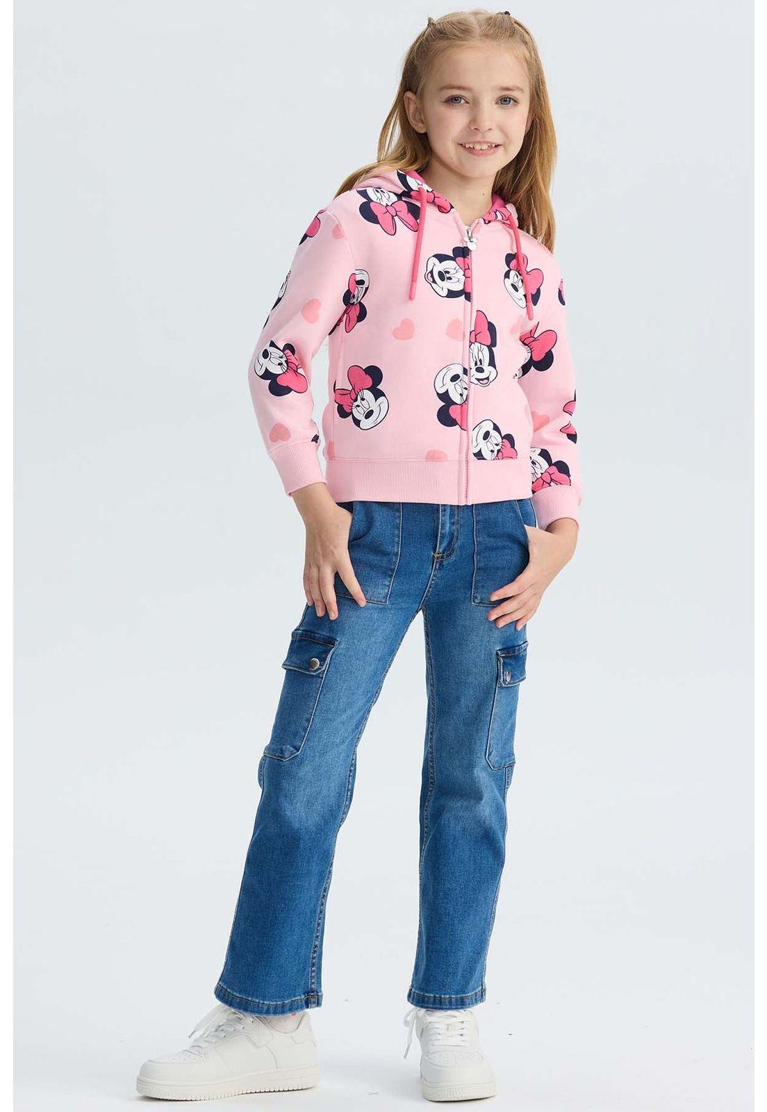 Polerón Niña Minnie Rosado-3