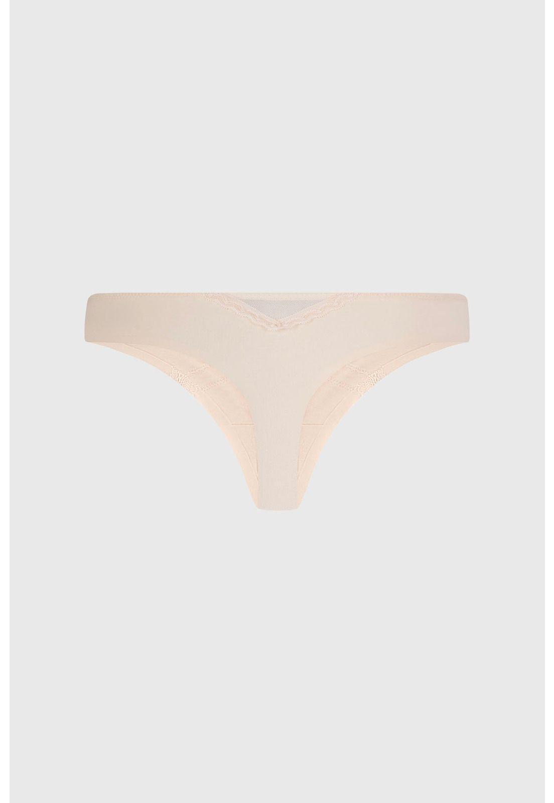 Calzón Mujer Colaless Detalle Encaje Crudo-1