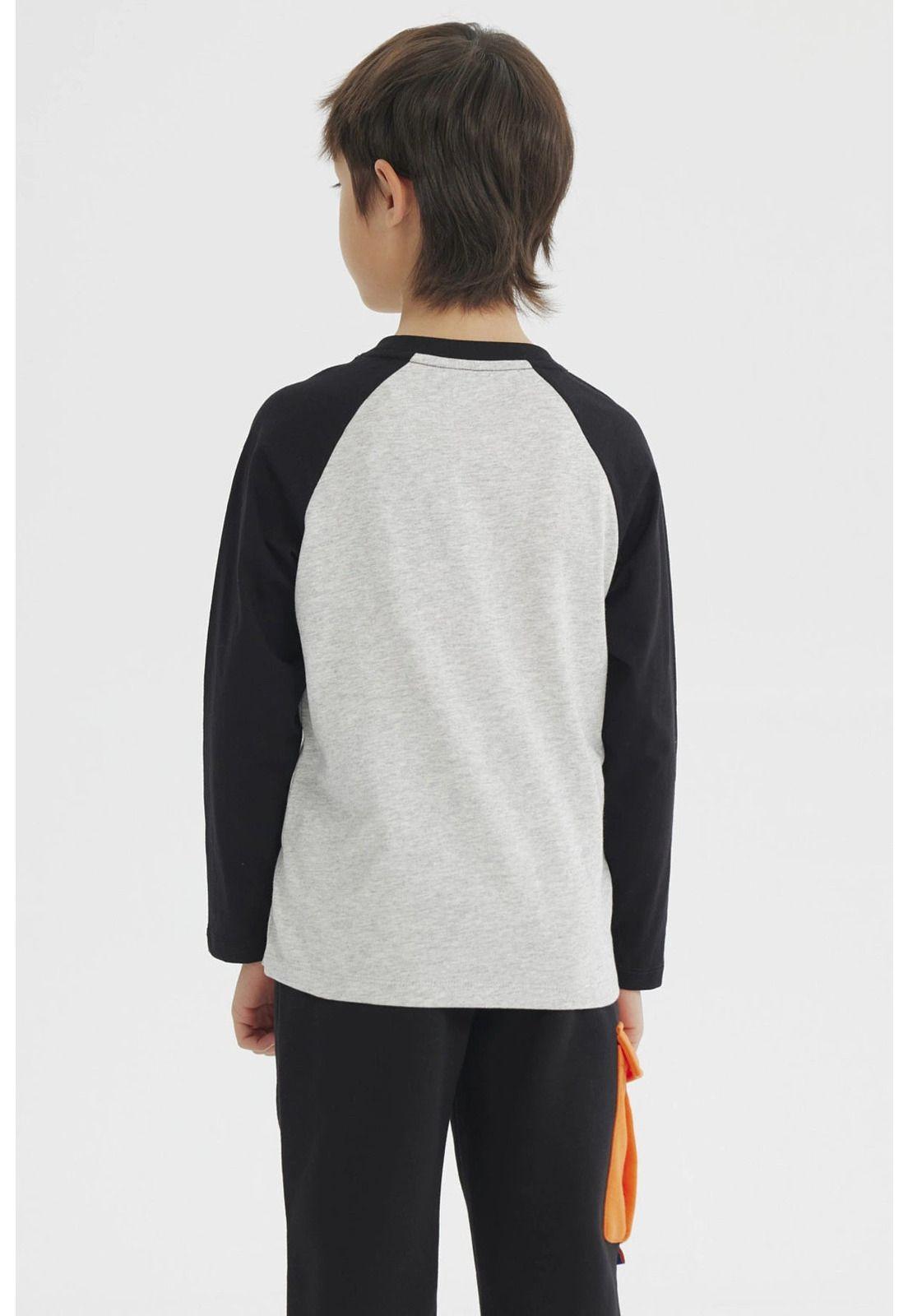 Polera Niño Dragon Ball Z Gris Melange-2