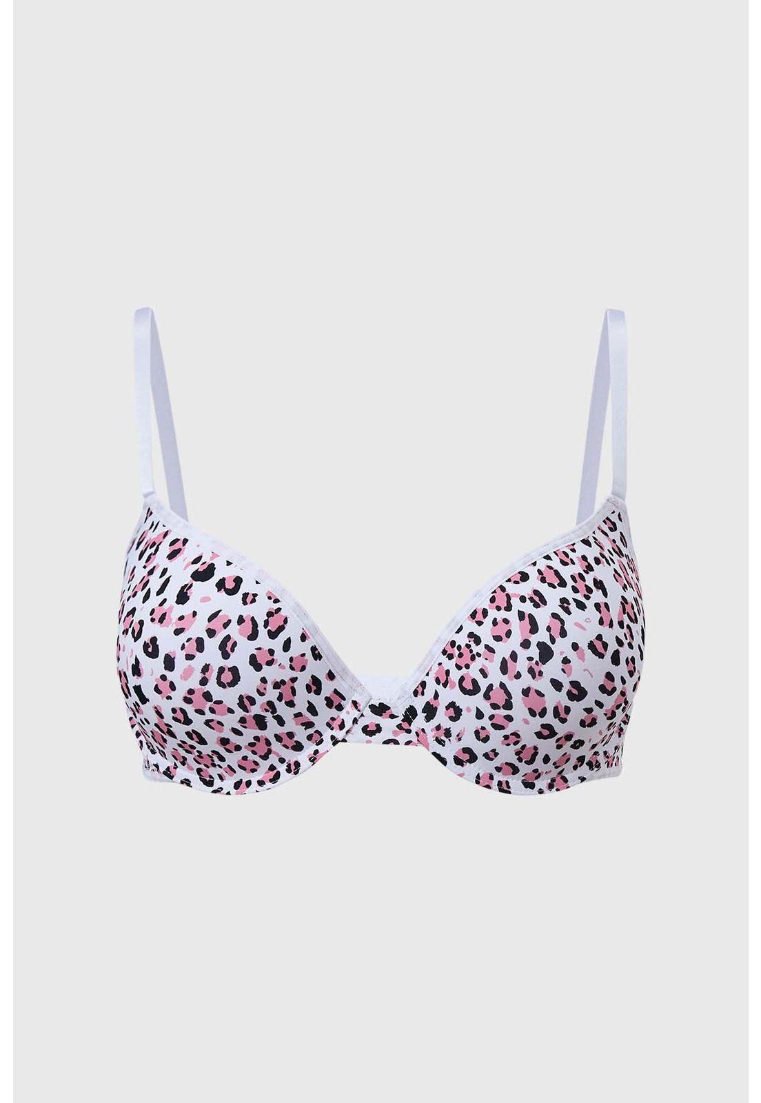 Sostén Mujer Push Up Animal Print Palo Rosa-0