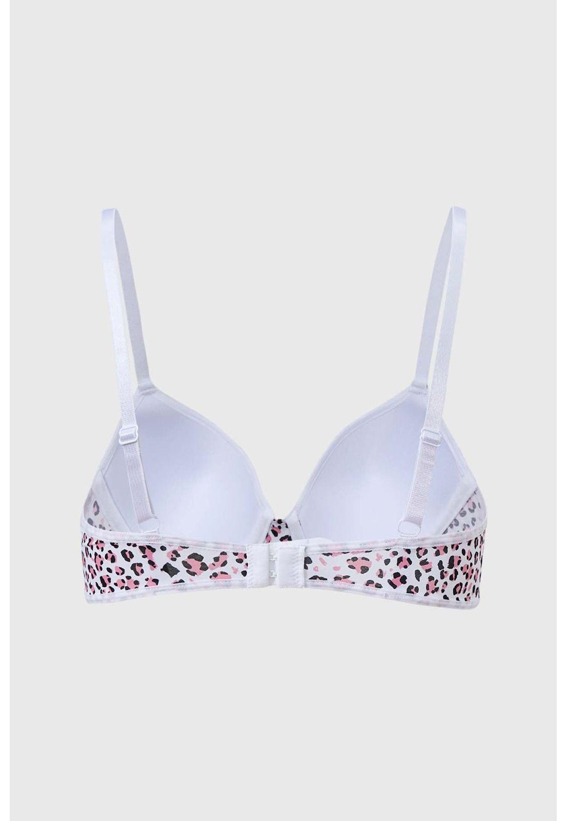 Sostén Mujer Push Up Animal Print Palo Rosa-1