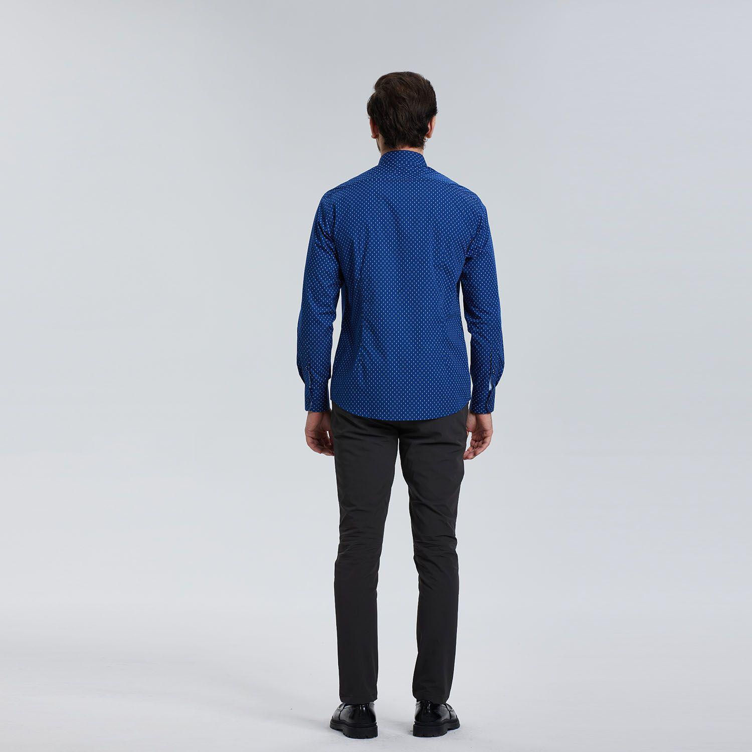 Camisa Premium Azul Oscuro Hombre-2