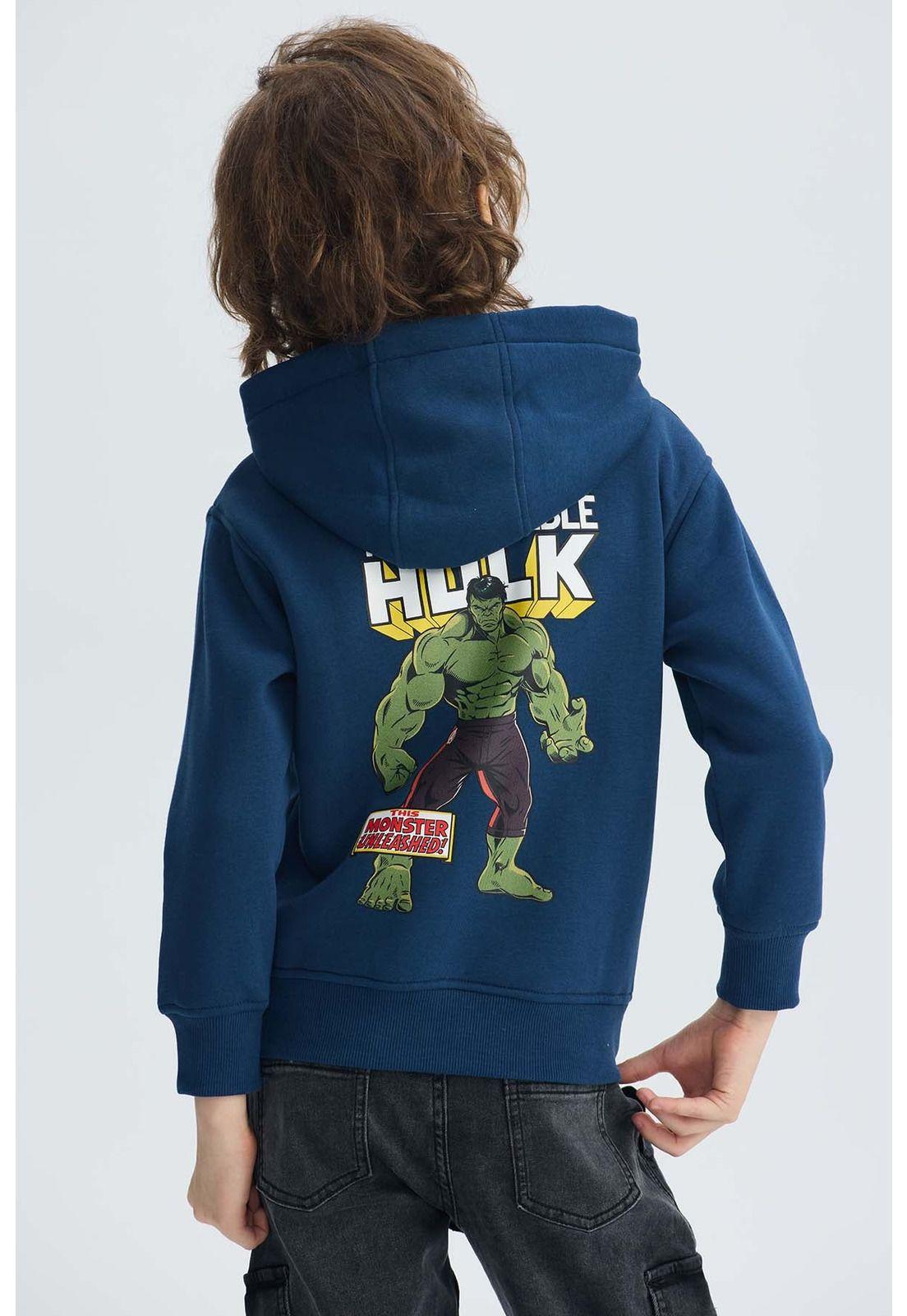 Polerón Niño Hulk Avengers Azul Marino-1