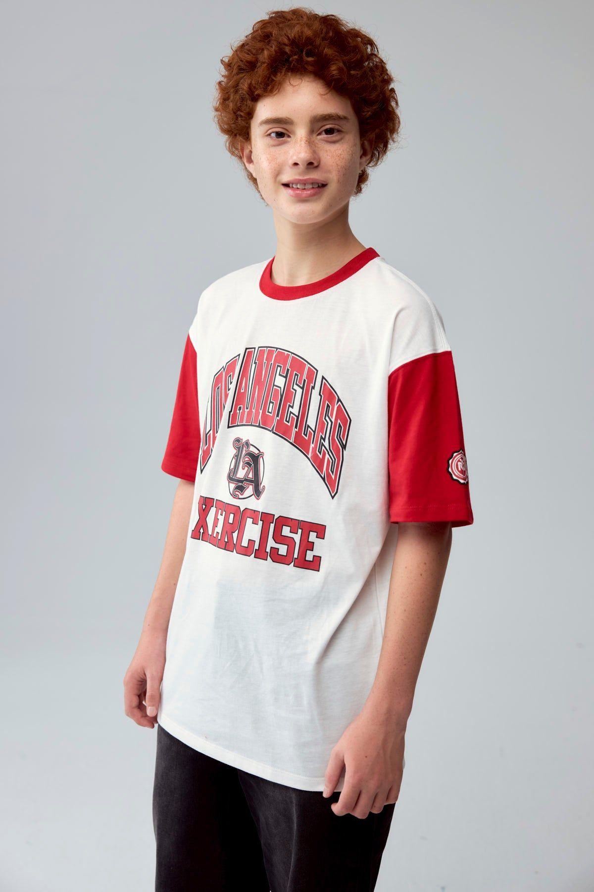 Polera Niño College Teen Rojo-0