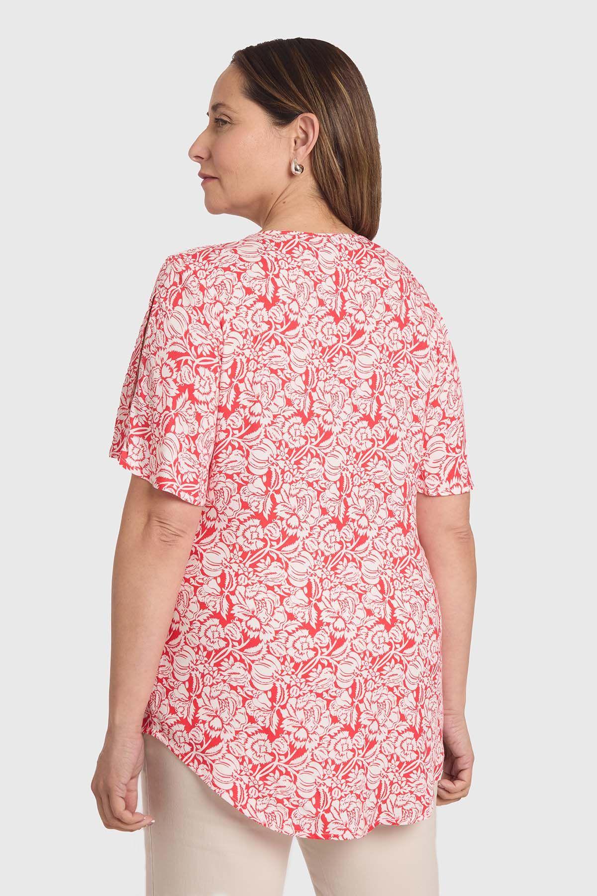Blusa Mujer Estampada Crudo-2