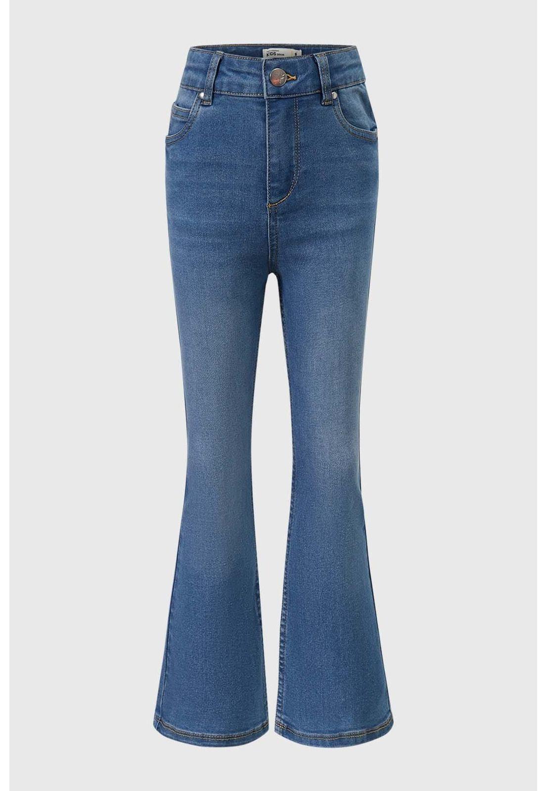 Jeans Niña Flare Azul-0