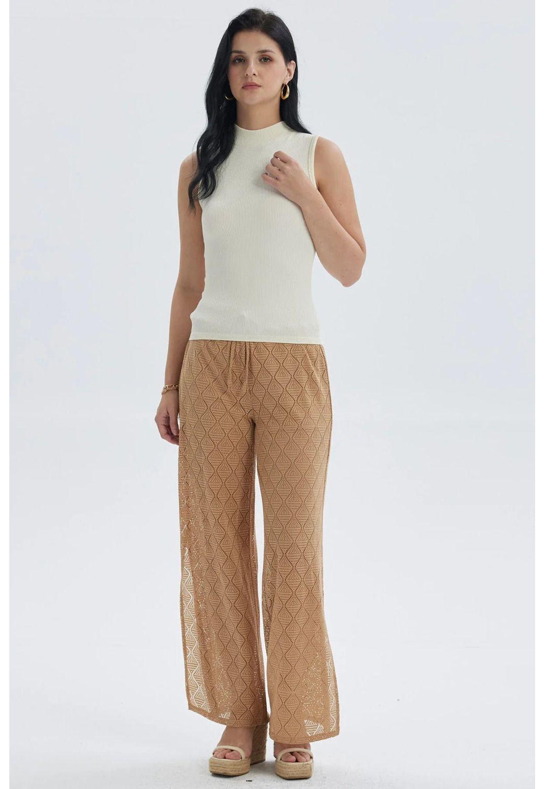 Polera Mujer Rib Crema-3