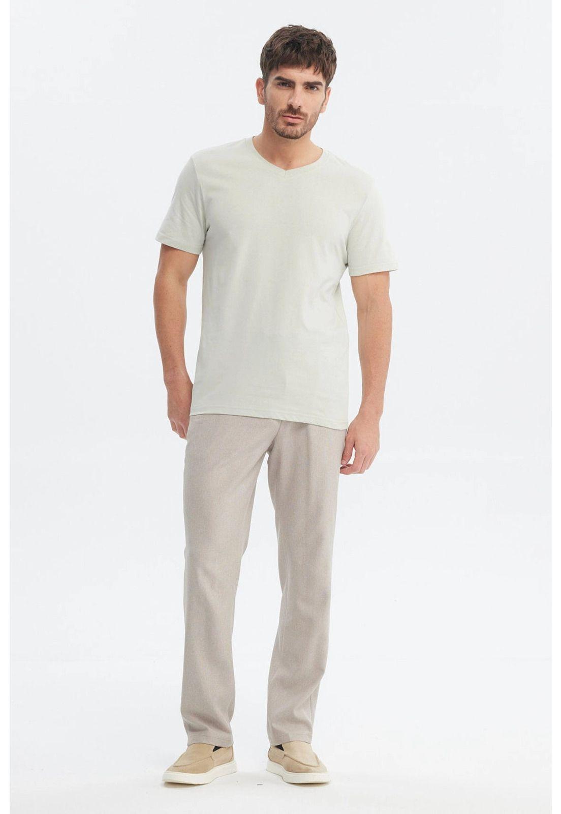 Polera Hombre Básica Verde Claro - ll-3