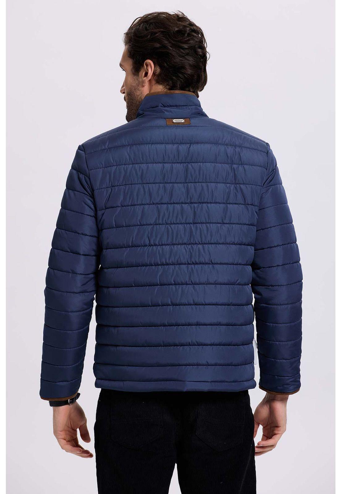 Parka Hombre Borde Antelina Azul-2