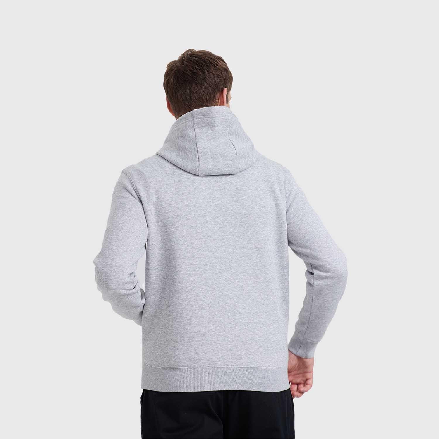 Polerón Hombre Hoodie Print Gris Melange Fashion's Park-2