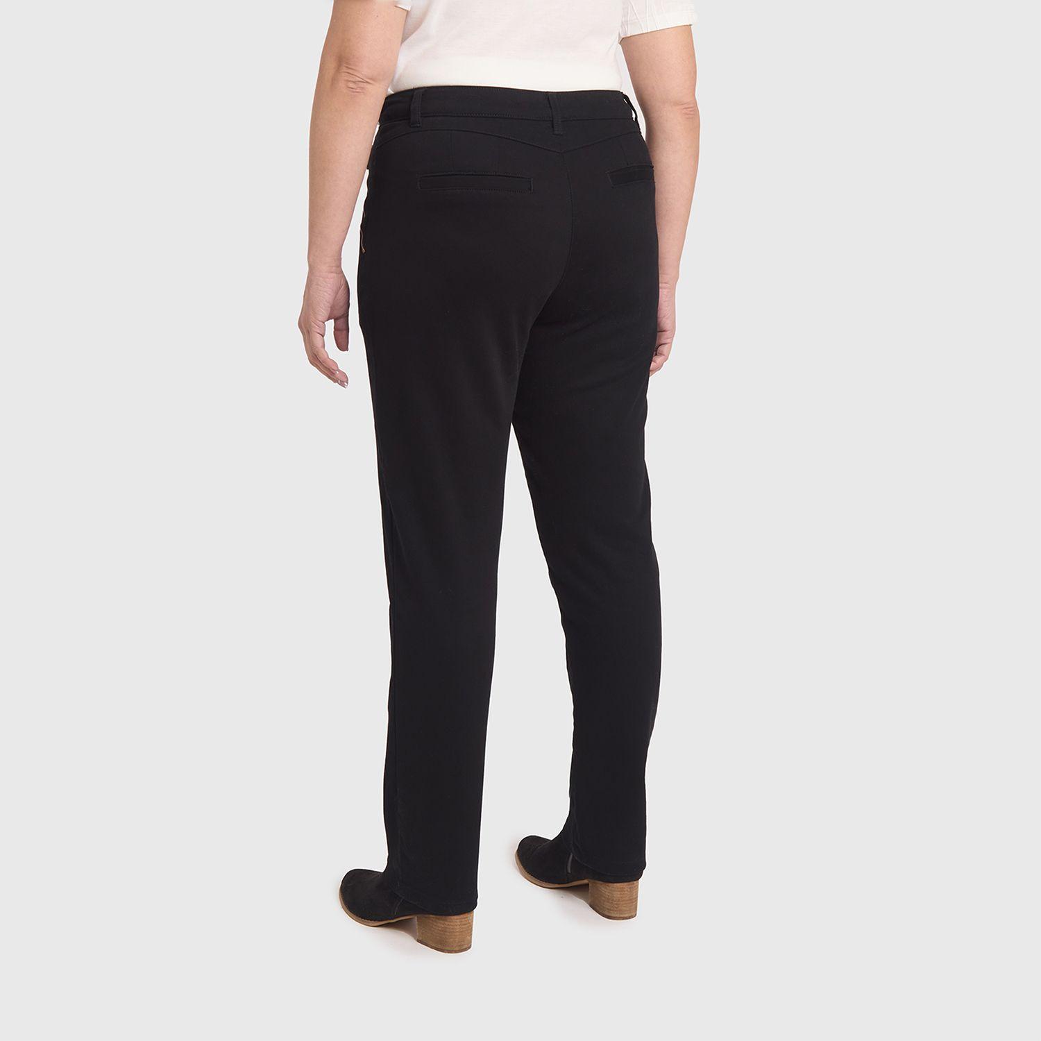 Pantalón Mujer Con Bolsillos Negro Fashion's Park-2