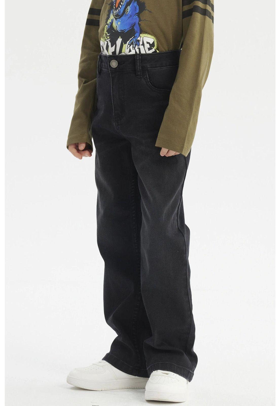 Jeans Niño Básico Negro - lV-1