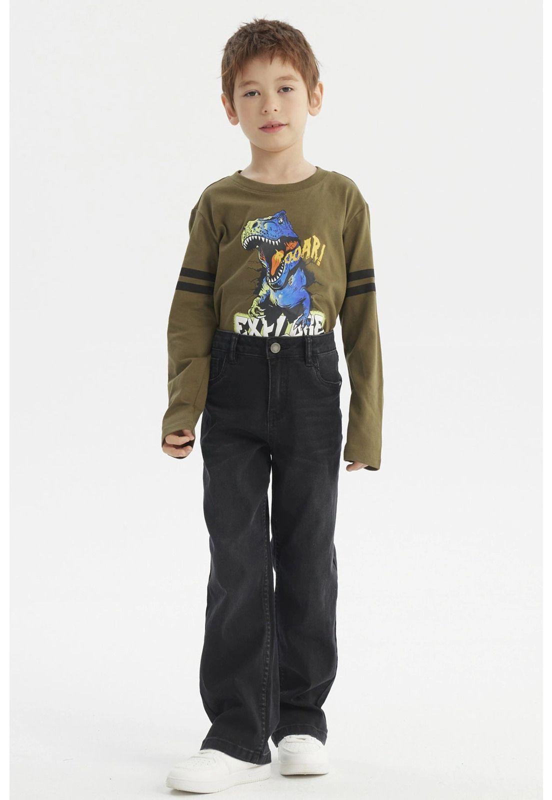 Jeans Niño Básico Negro - lV-3