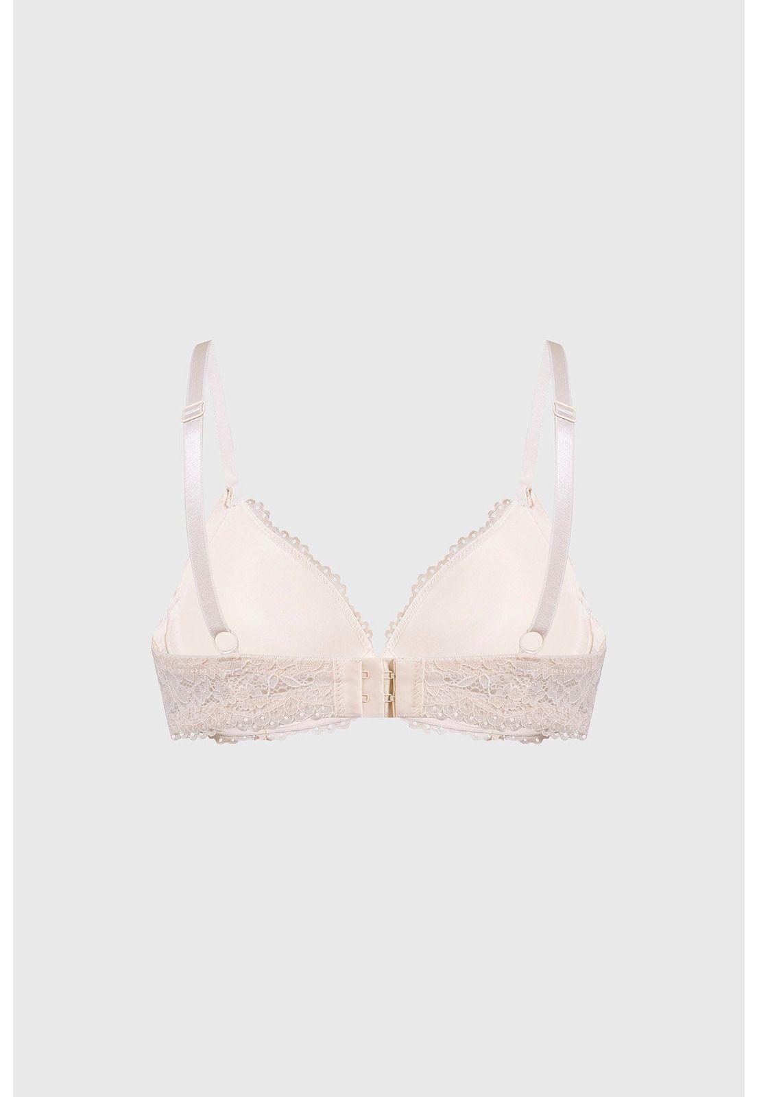 Sostén Mujer Copa Soft Encaje Crudo-1