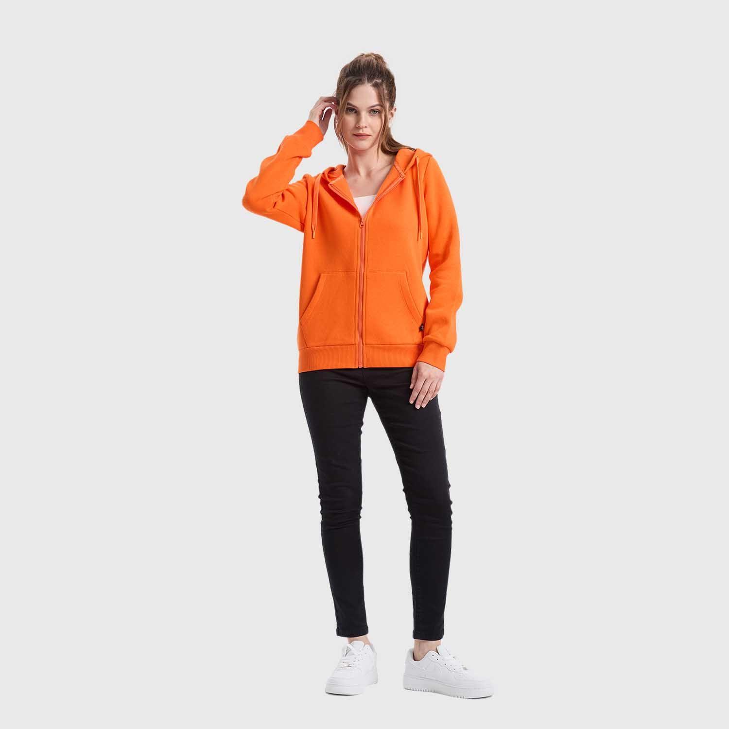 Polerón Mujer Hoodie Naranjo Fashion's Park-3