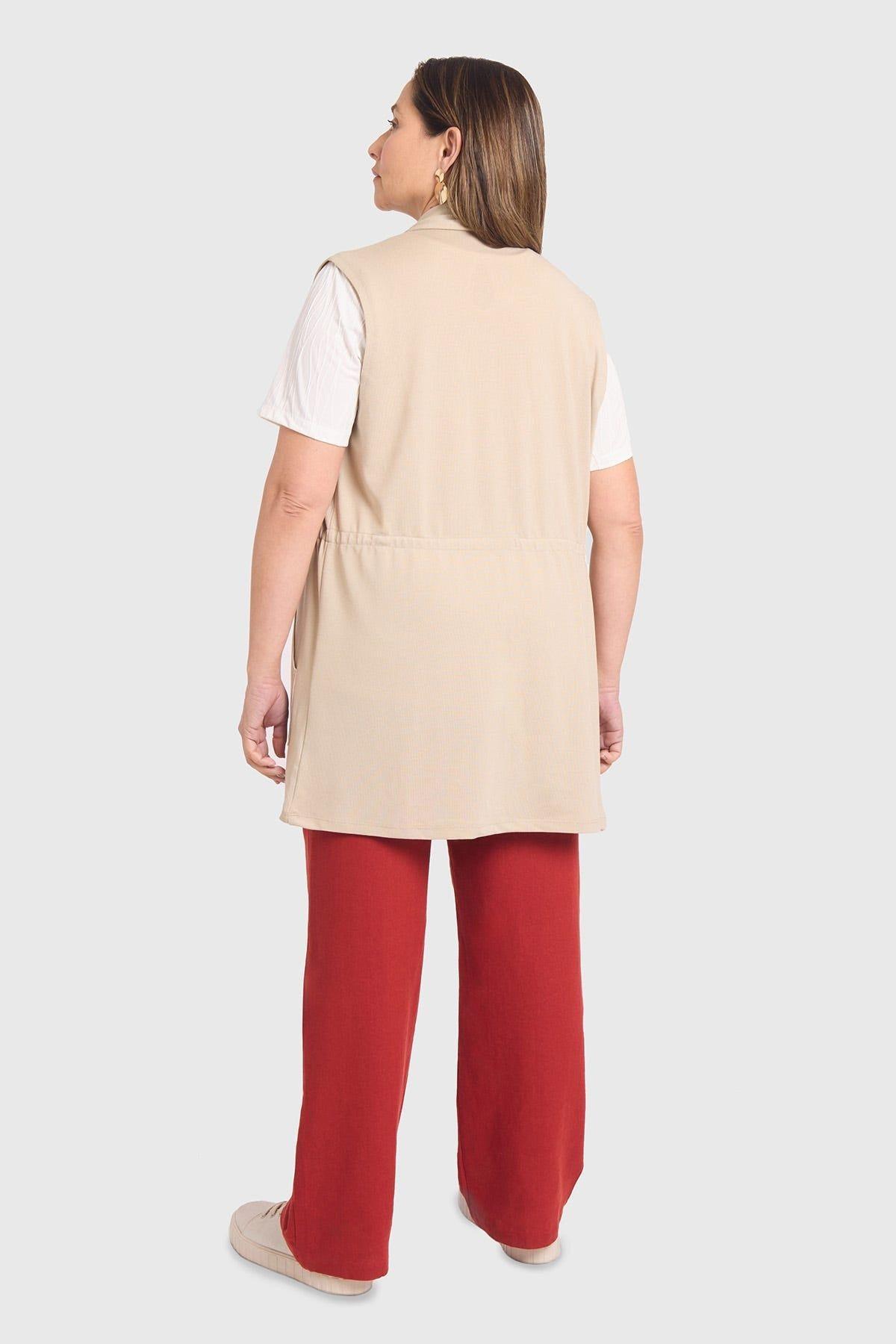 Sweater Mujer Cintura Casual Arena-2