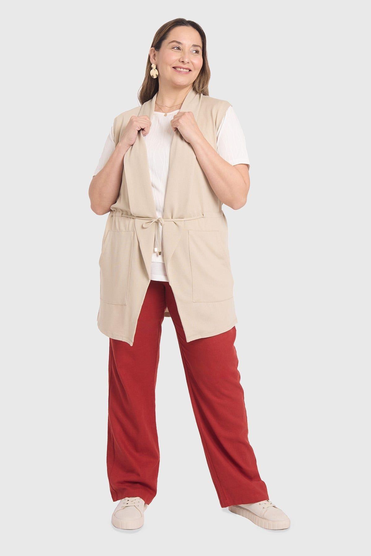 Sweater Mujer Cintura Casual Arena-3