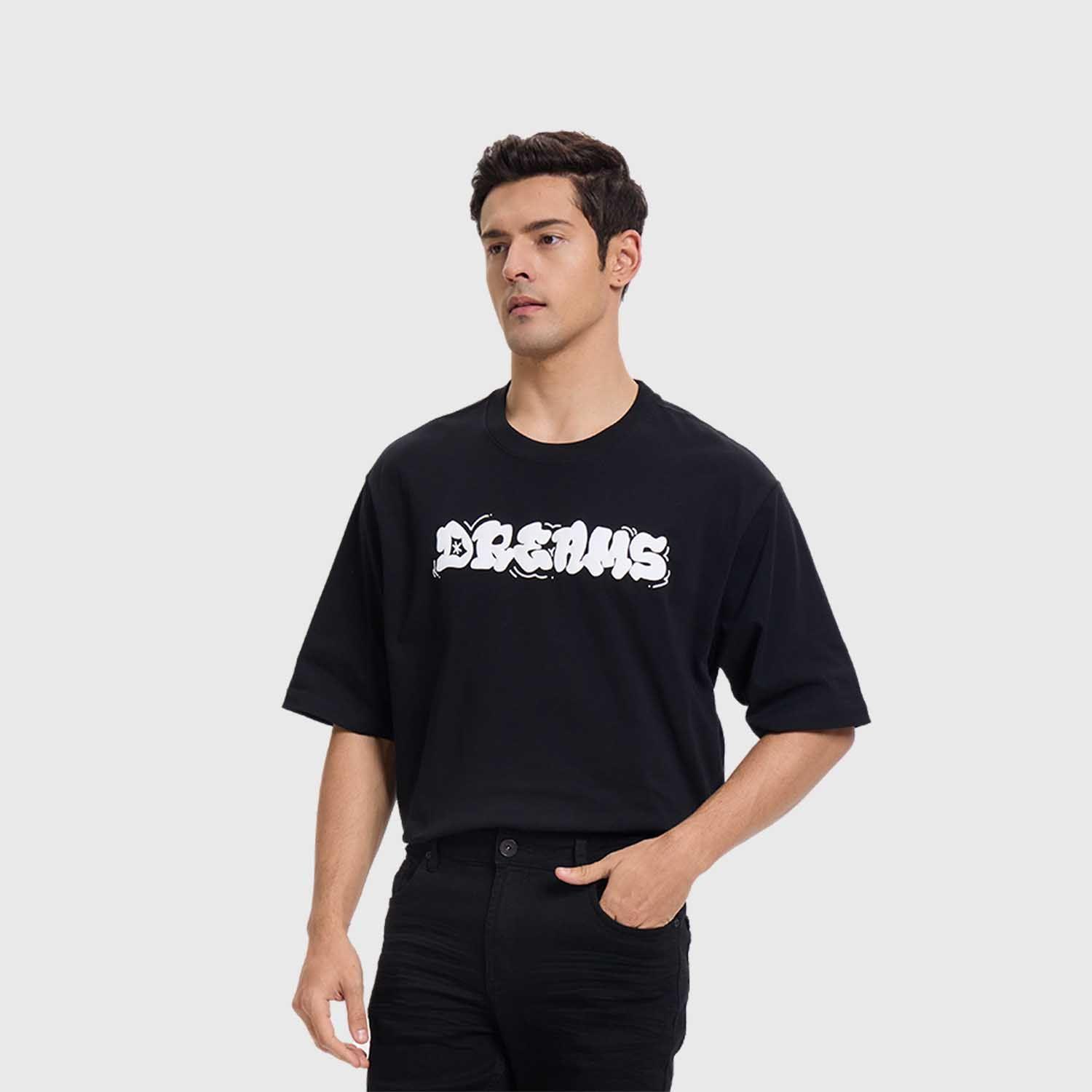Polera Hombre Print Puff Negro Fashion's Park-1