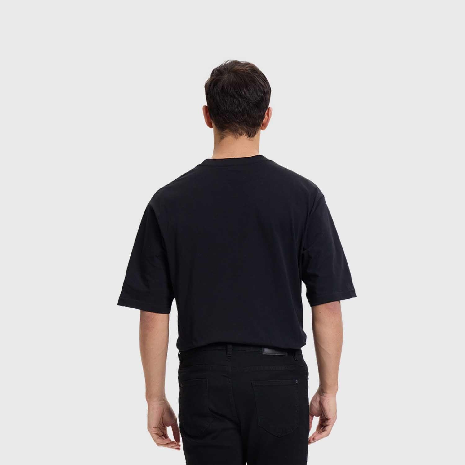 Polera Hombre Print Puff Negro Fashion's Park-2