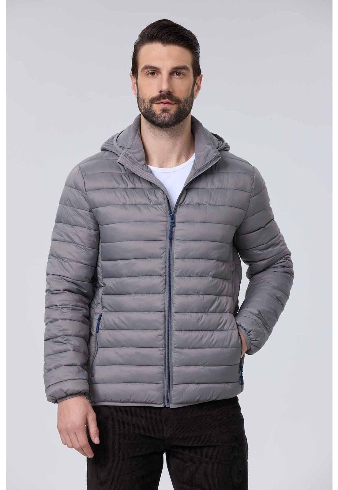 Parka Hombre Gris-0