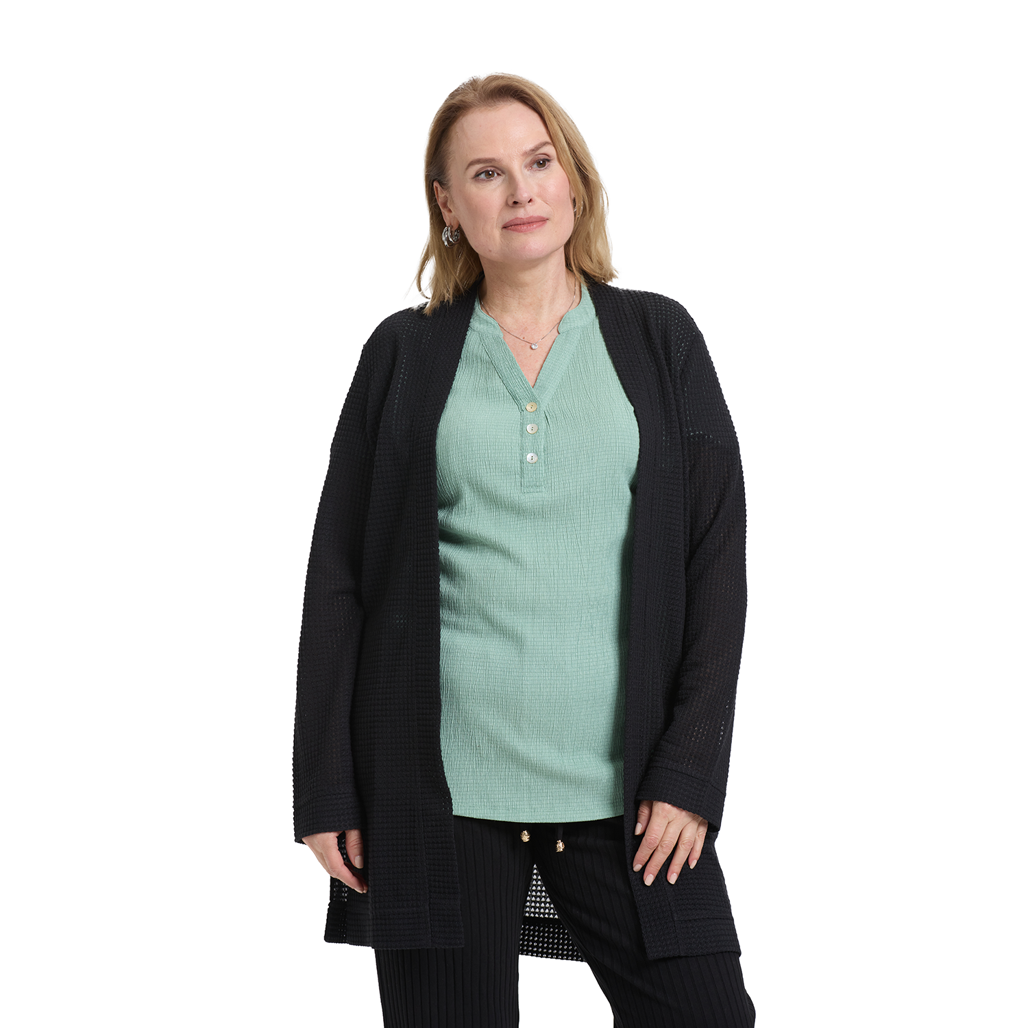 Sweater Mujer Tapado Negro I Fashion's Park-0