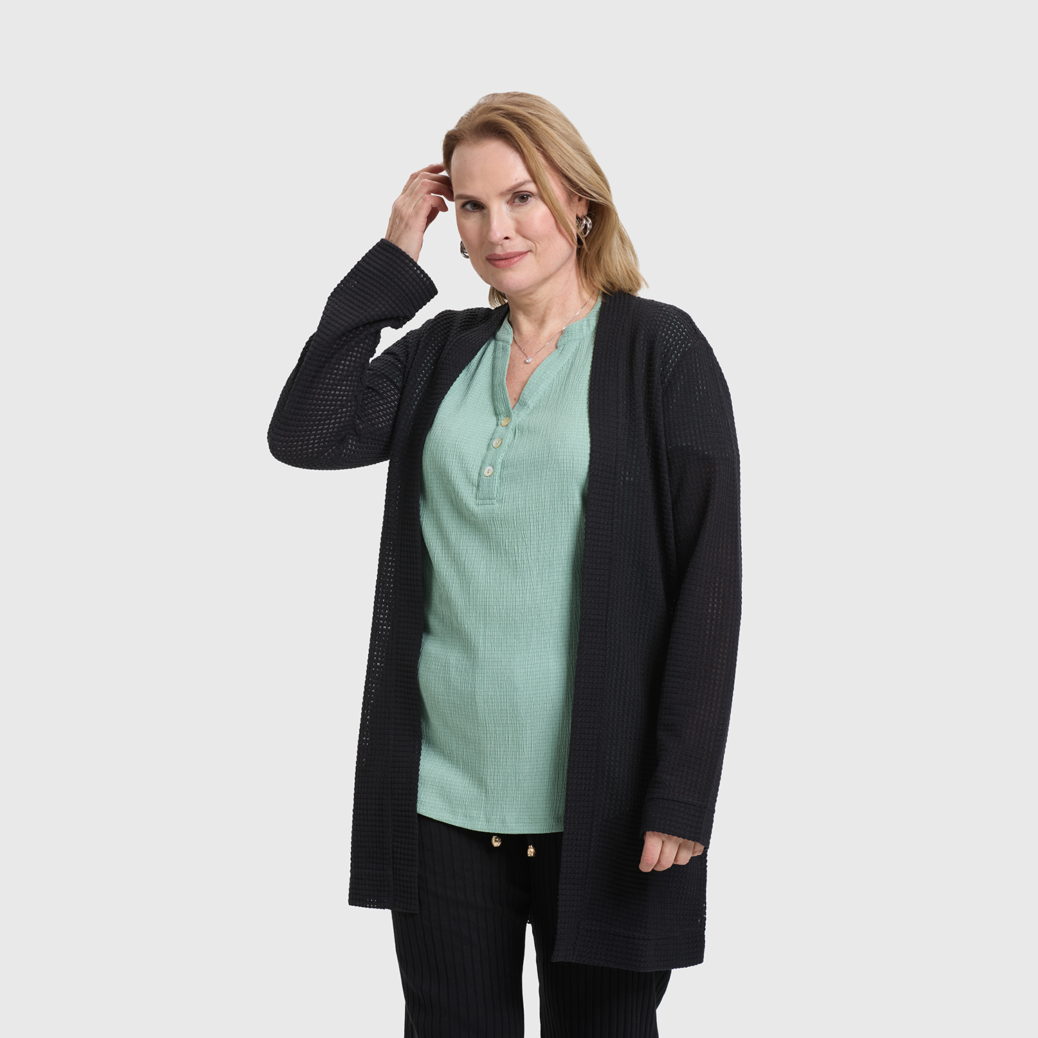 Sweater Mujer Tapado Negro I Fashion's Park-1