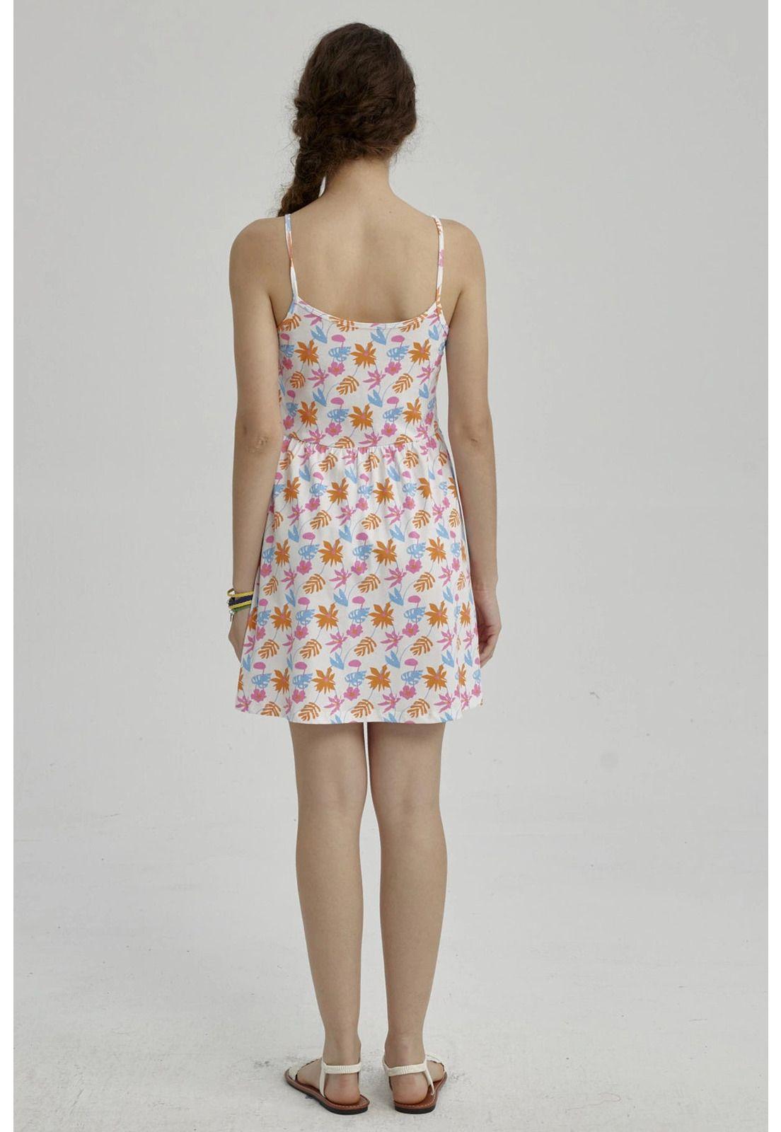 Vestido Niña Básico Teen Blanco-2