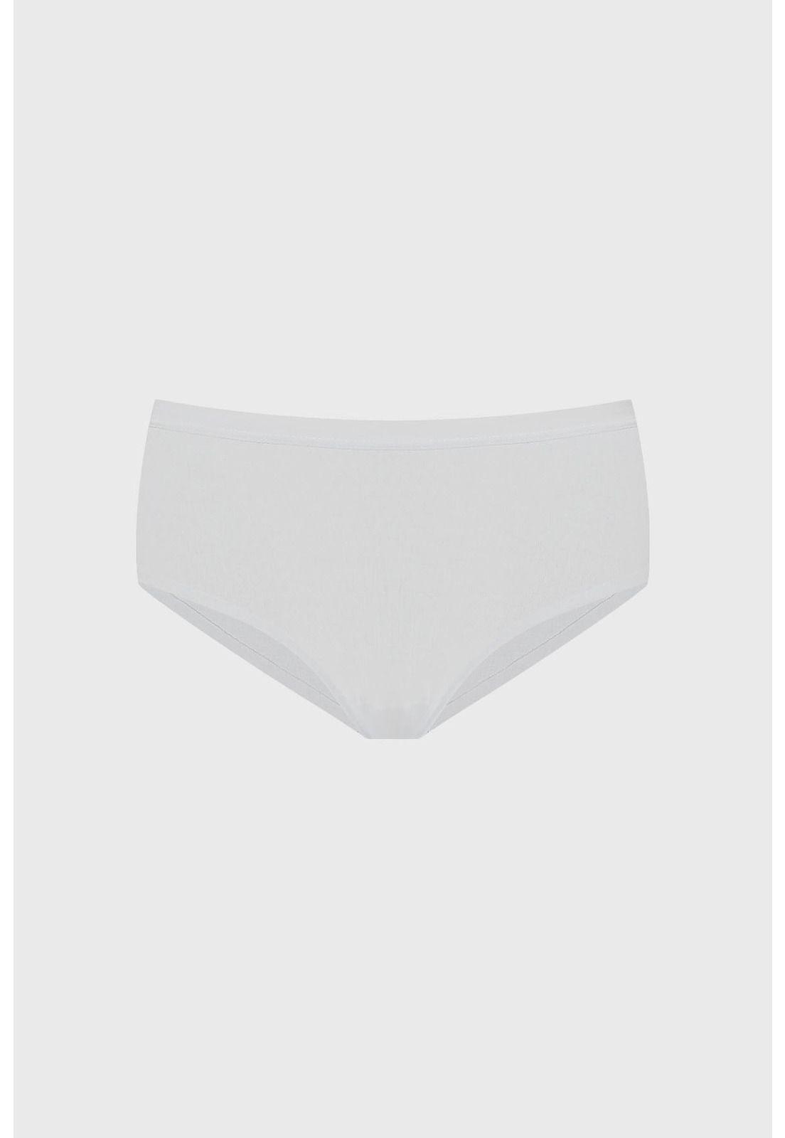 Calzón Mujer Deportivo Costura Invisible Blanco-0