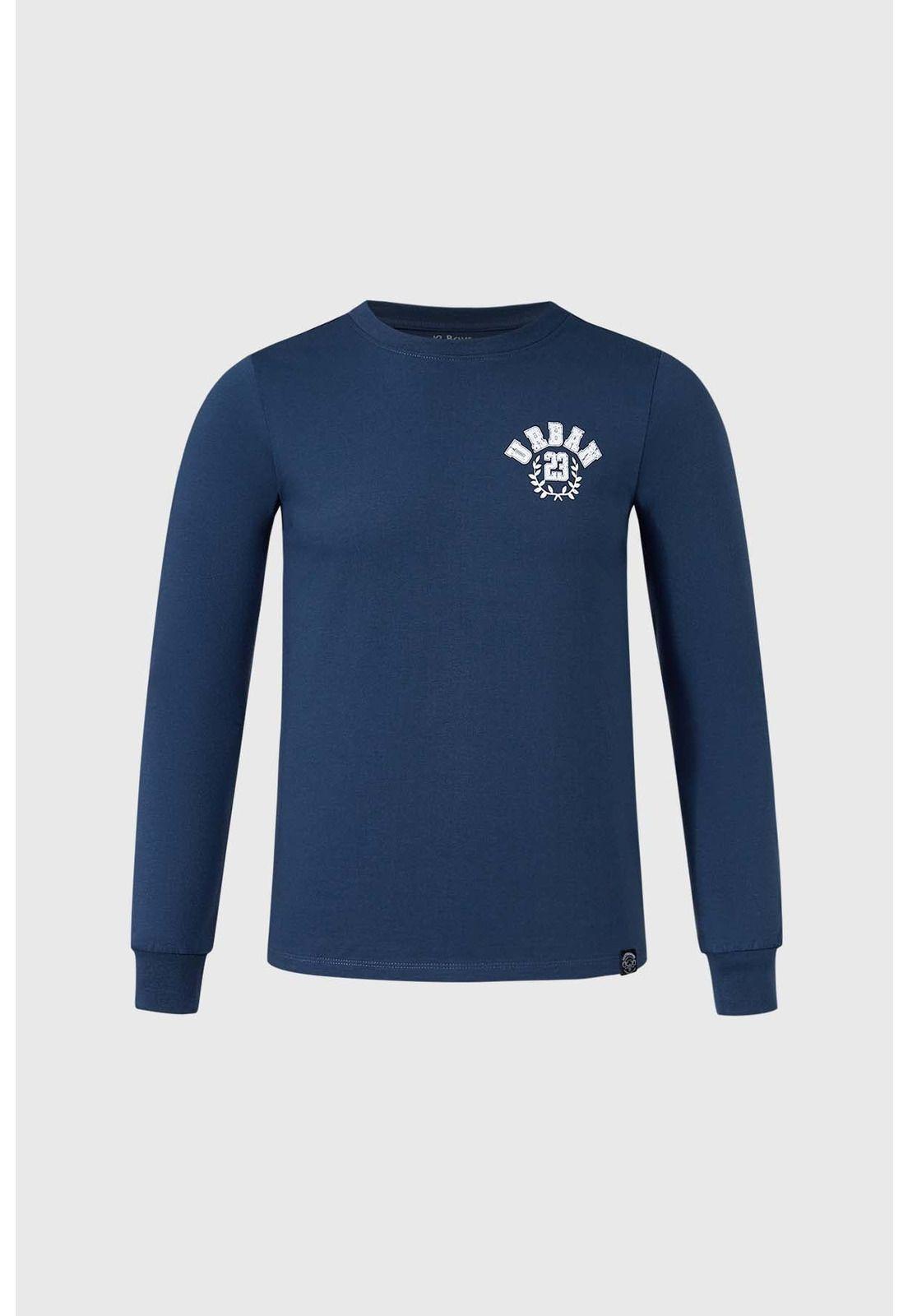 Polera Niño Print Azul - lll-0