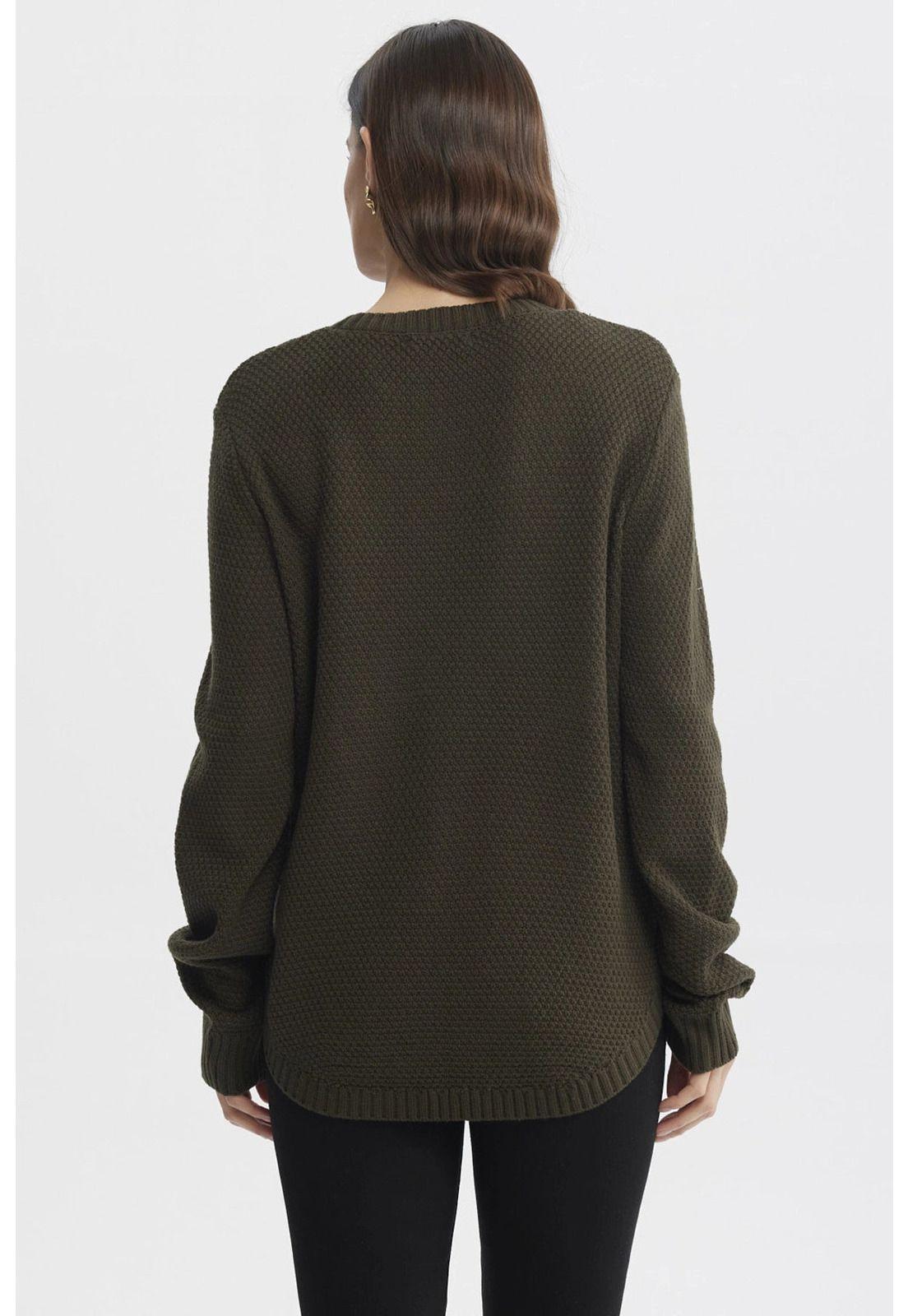 Sweater Mujer Slim Verde-2