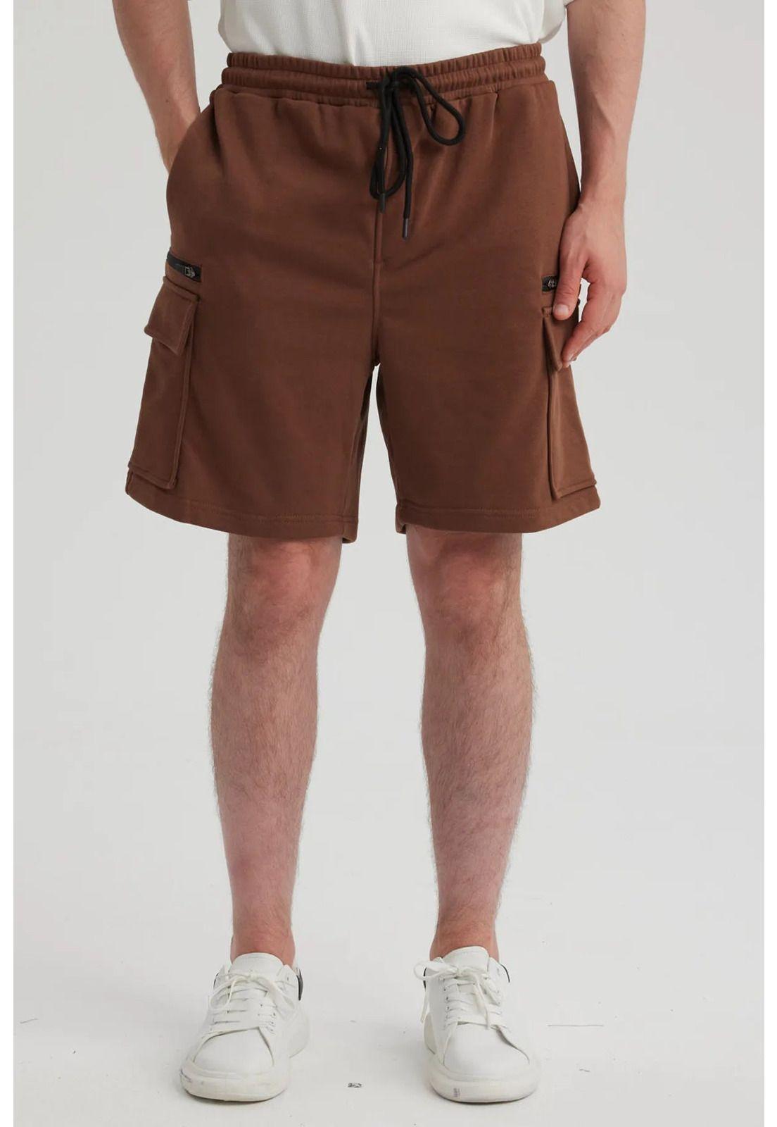 Bermuda Hombre Cargo Chocolate-0