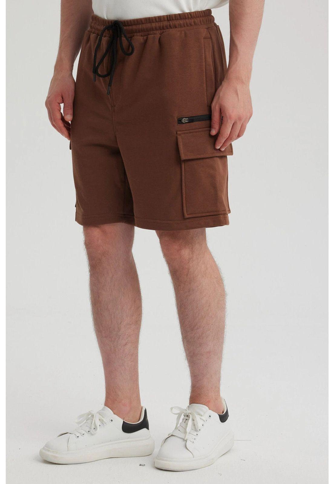 Bermuda Hombre Cargo Chocolate-5