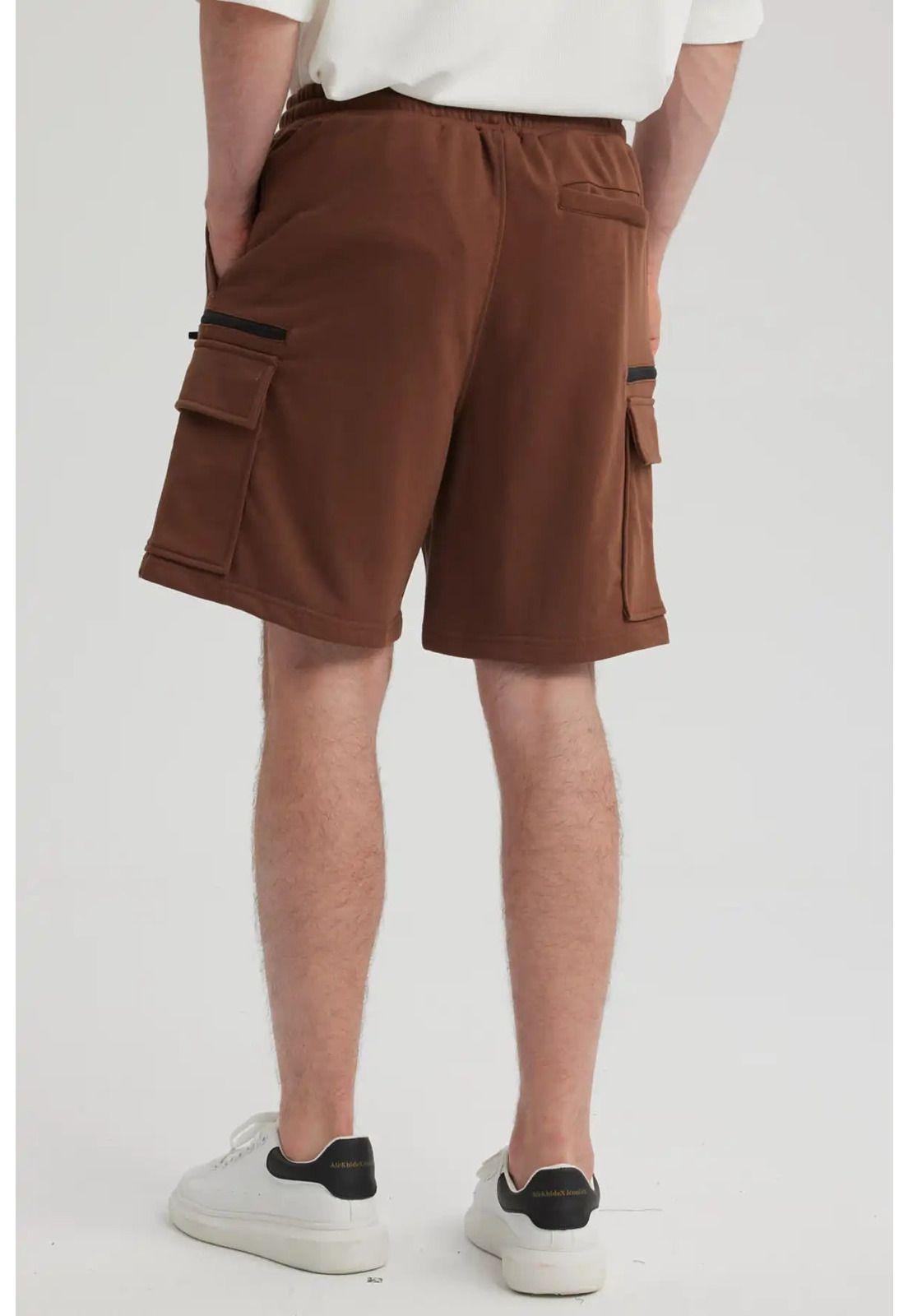 Bermuda Hombre Cargo Chocolate-6