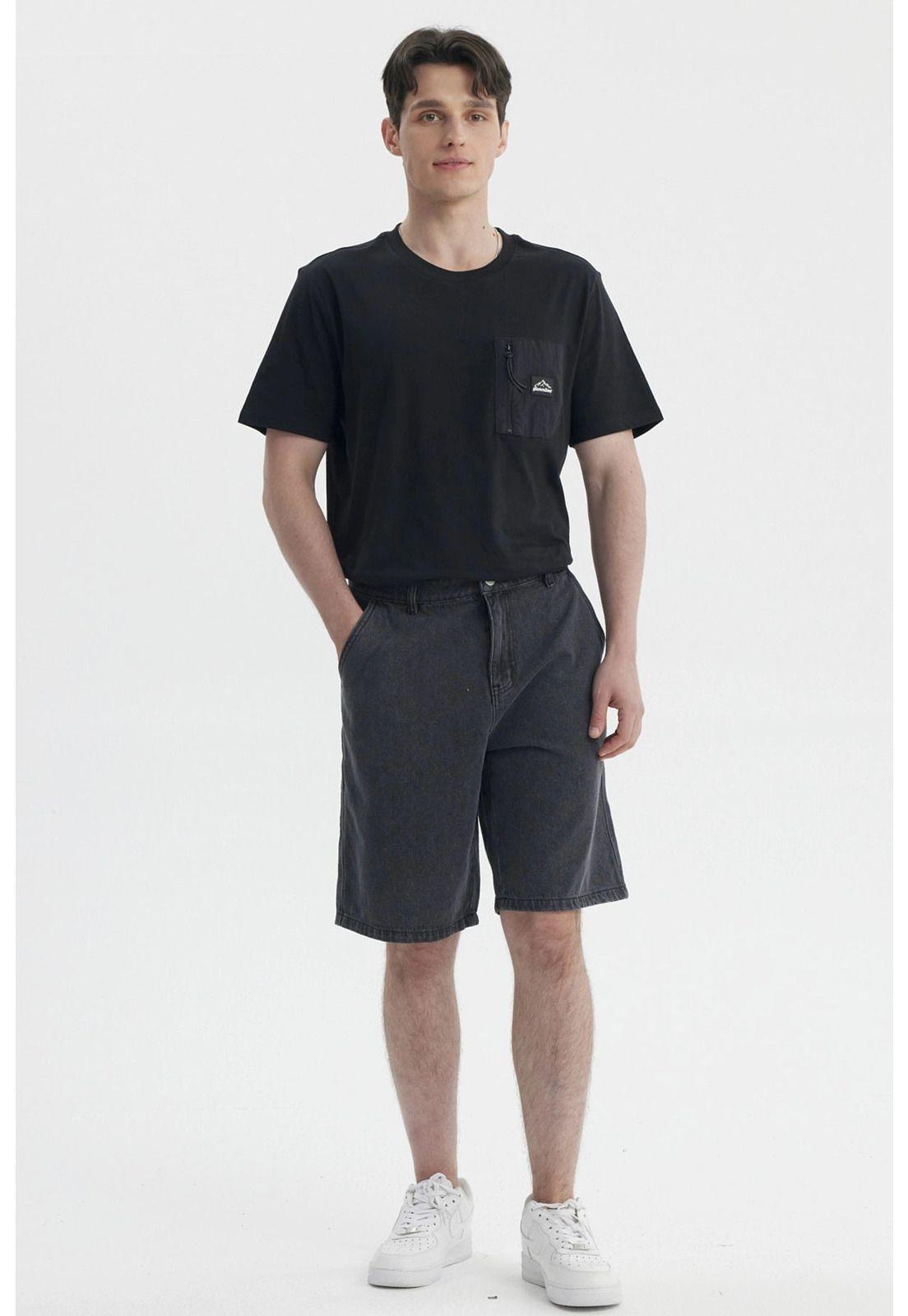 Bermuda Hombre Calce Recto Gris- lV-3