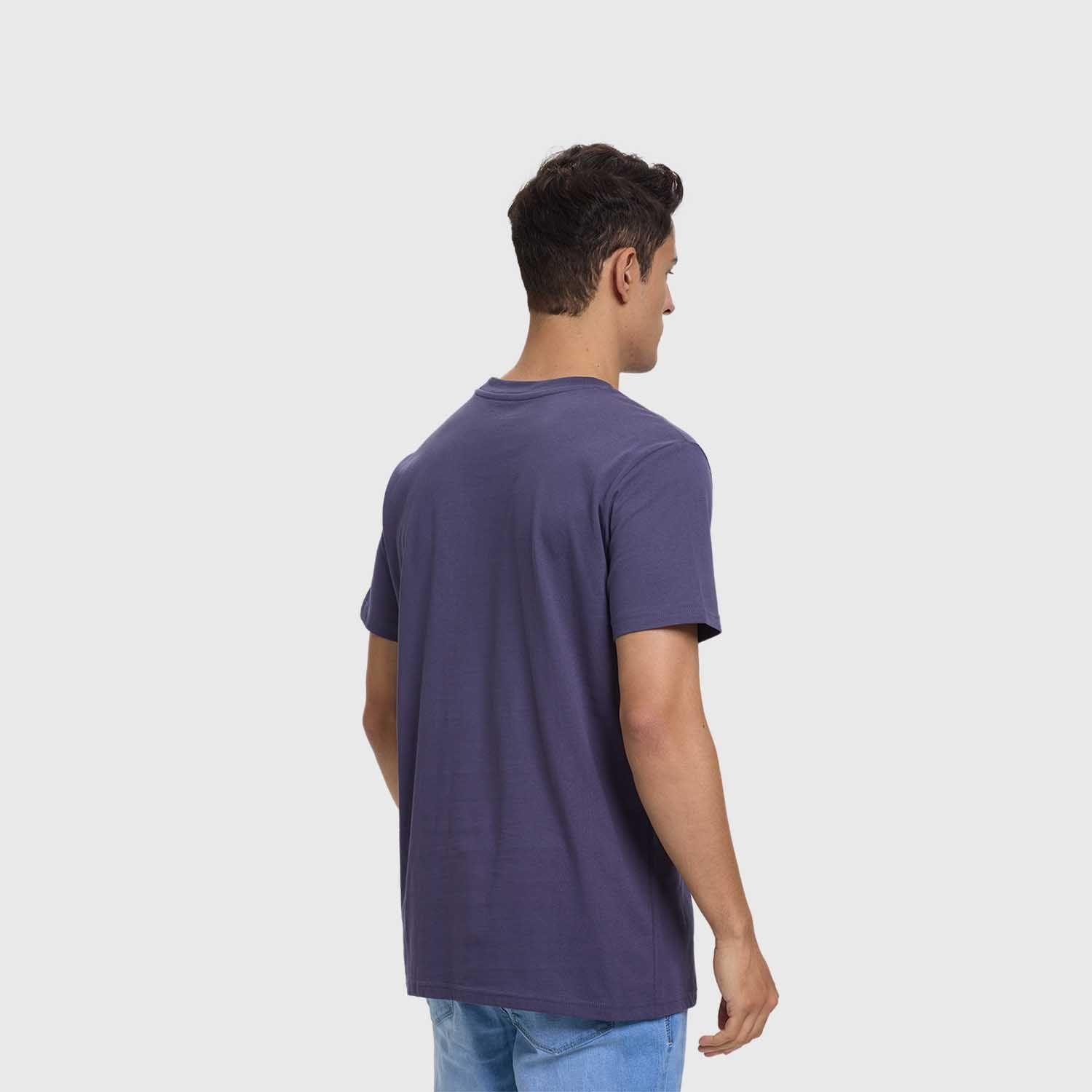 Polera Hombre Print Acid Wash Morado Fashion's Park-2