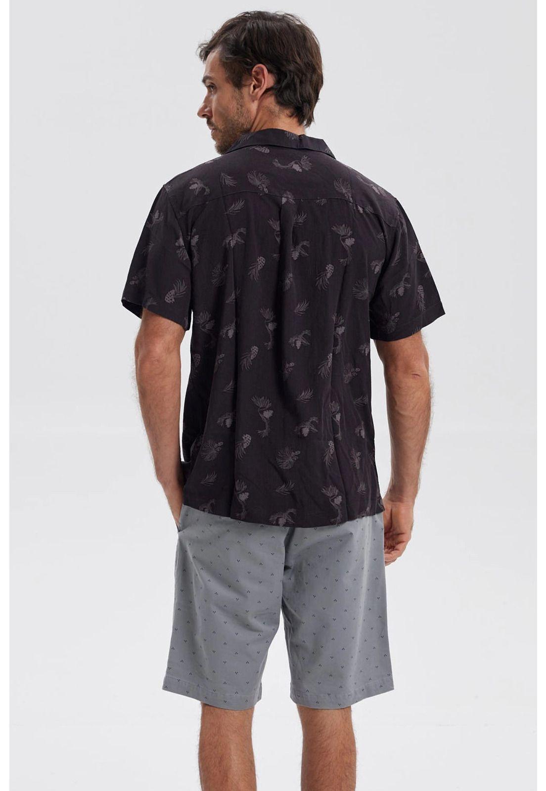 Camisa Hombre Print Negro- ll-2