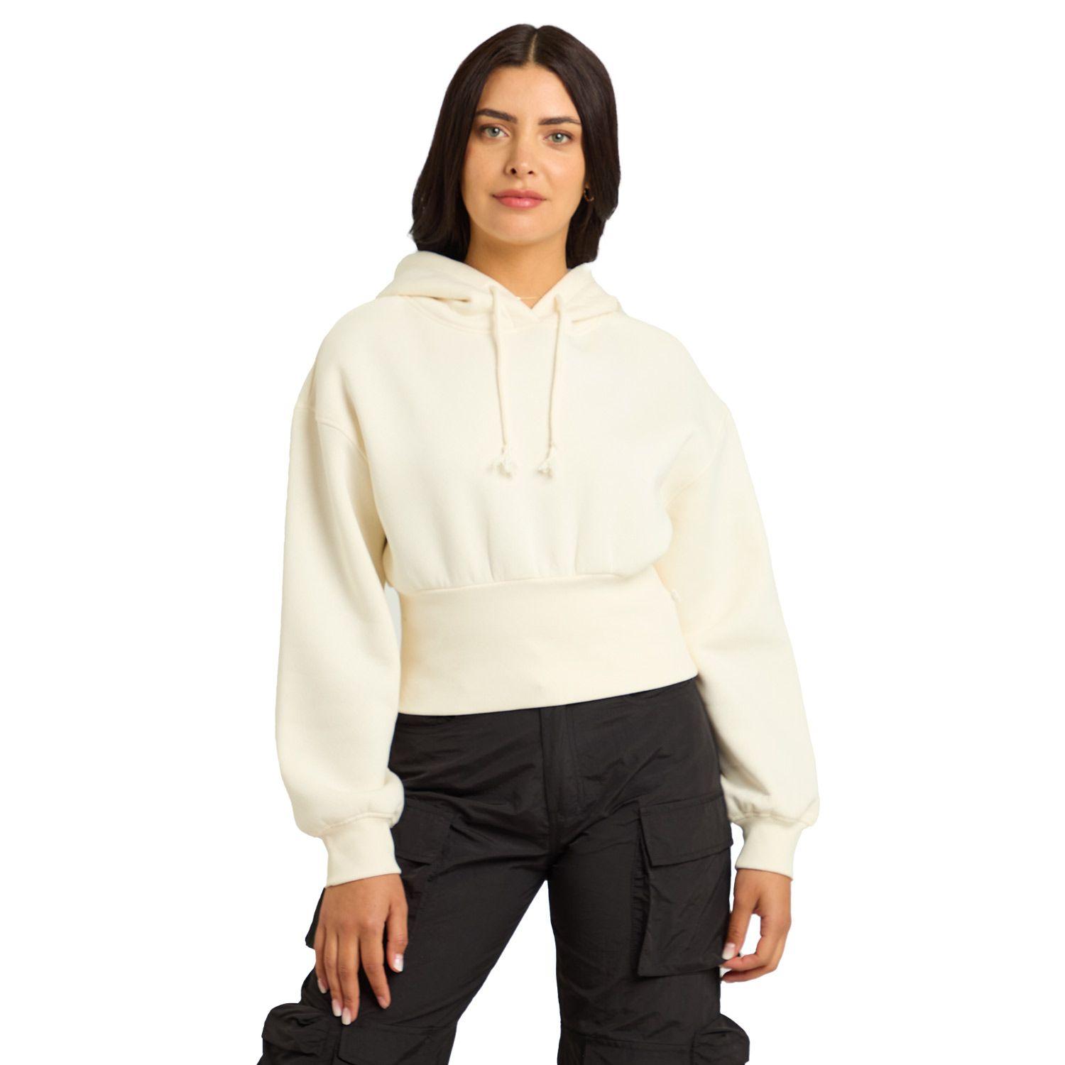 Polerón Mujer Crop Pretina Ancha Crudo Fashion's Park-0