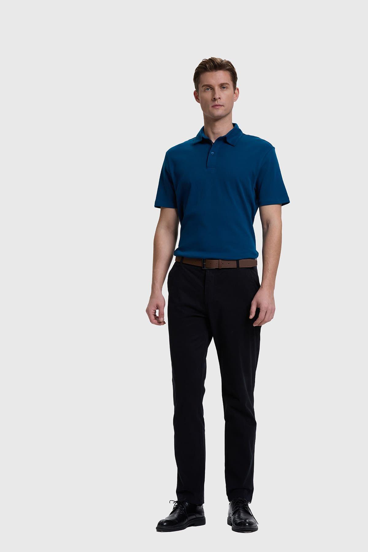 Polera Hombre Azul-3