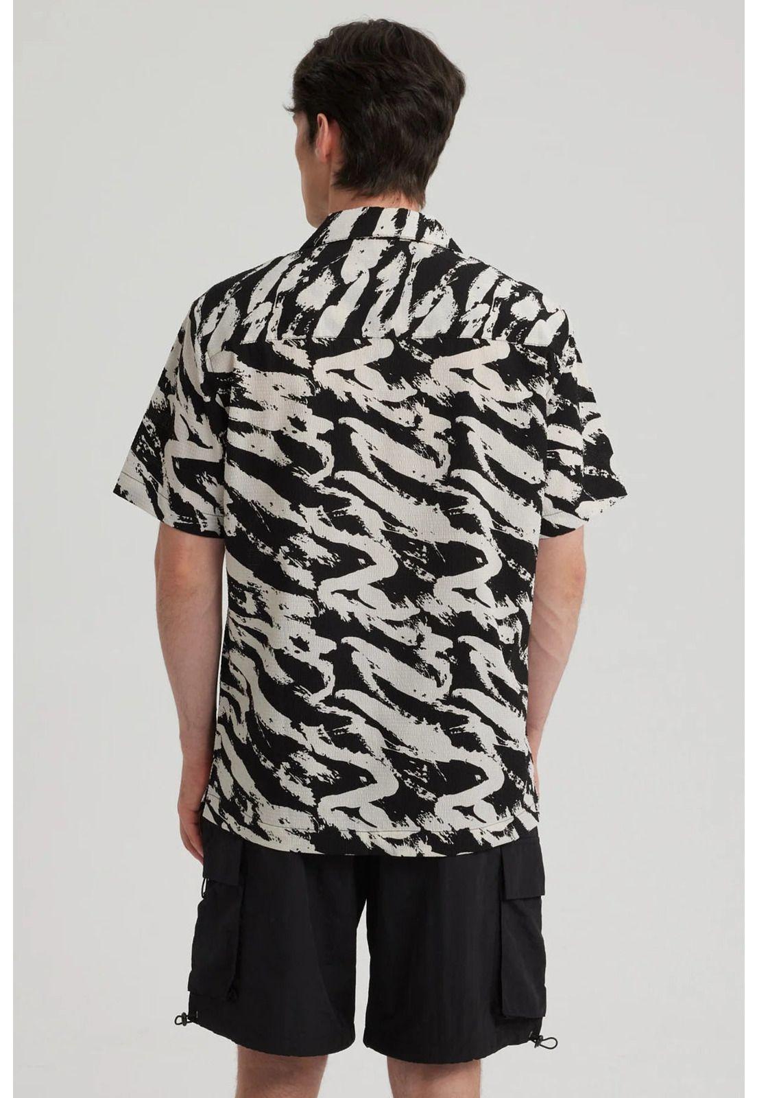 Camisa Hombre Rapport Negro - lll-6