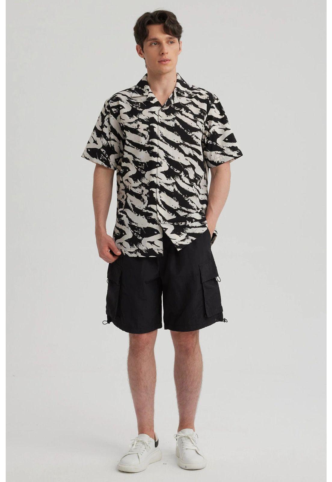 Camisa Hombre Rapport Negro - lll-7