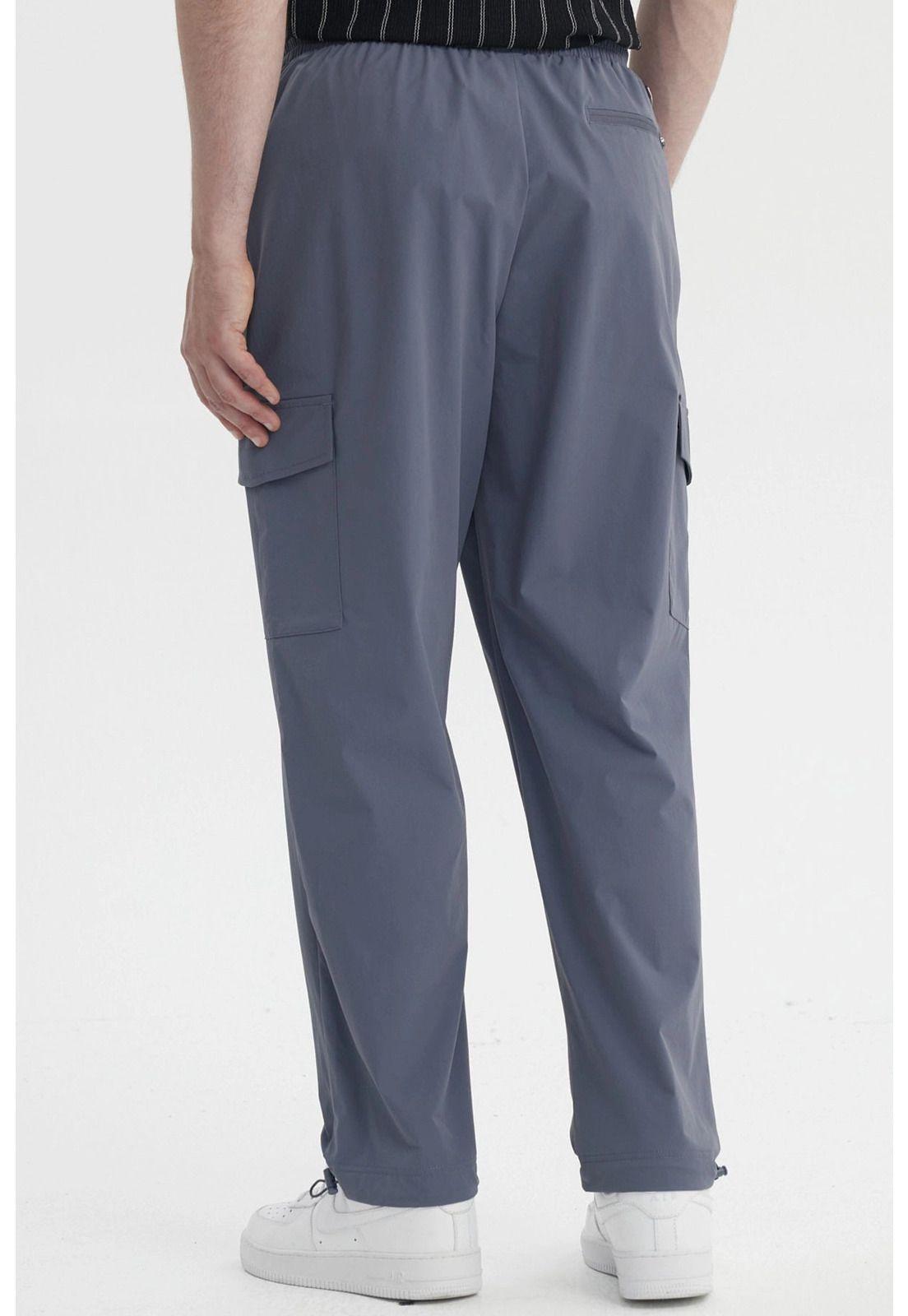 Pantalón Hombre Calce Recto Gris-2